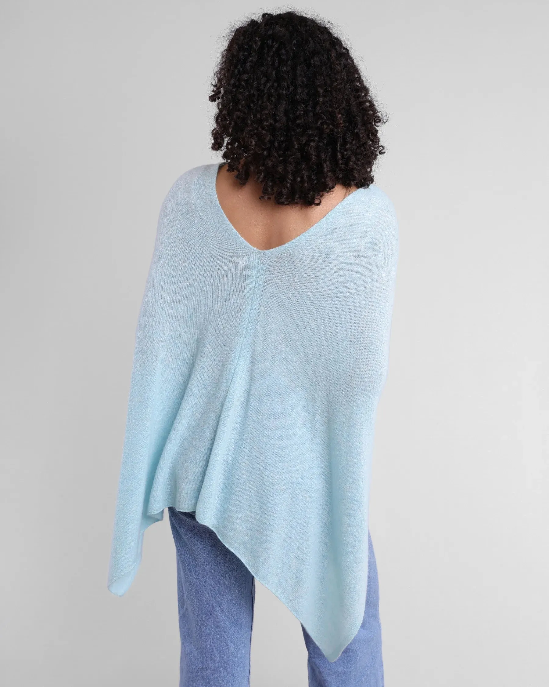 100% Cashmere Dress Topper Poncho
