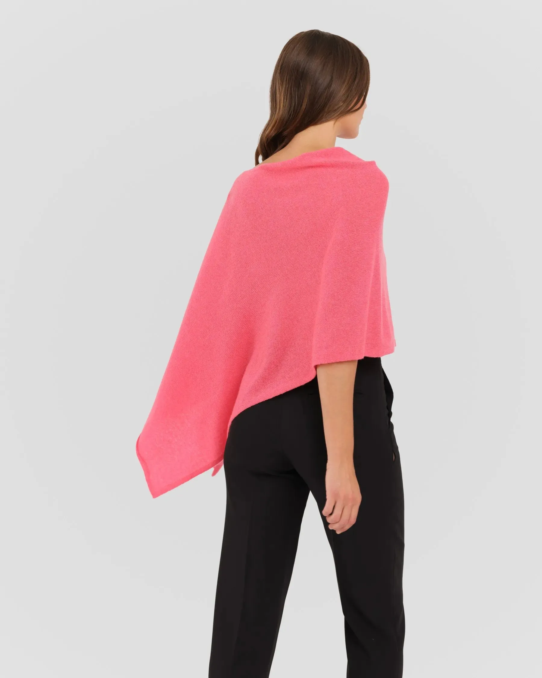 100% Cashmere Dress Topper Poncho
