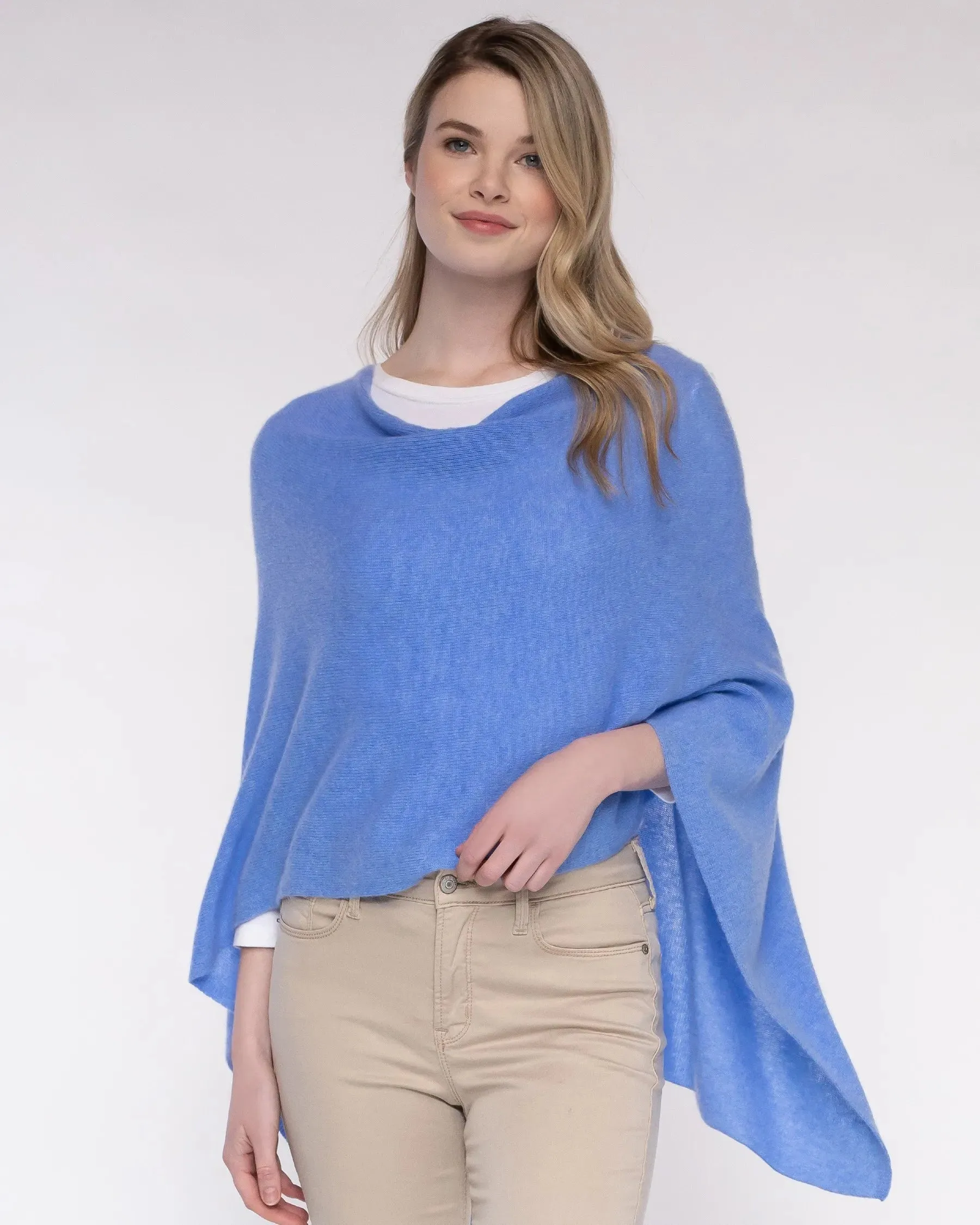 100% Cashmere Dress Topper Poncho