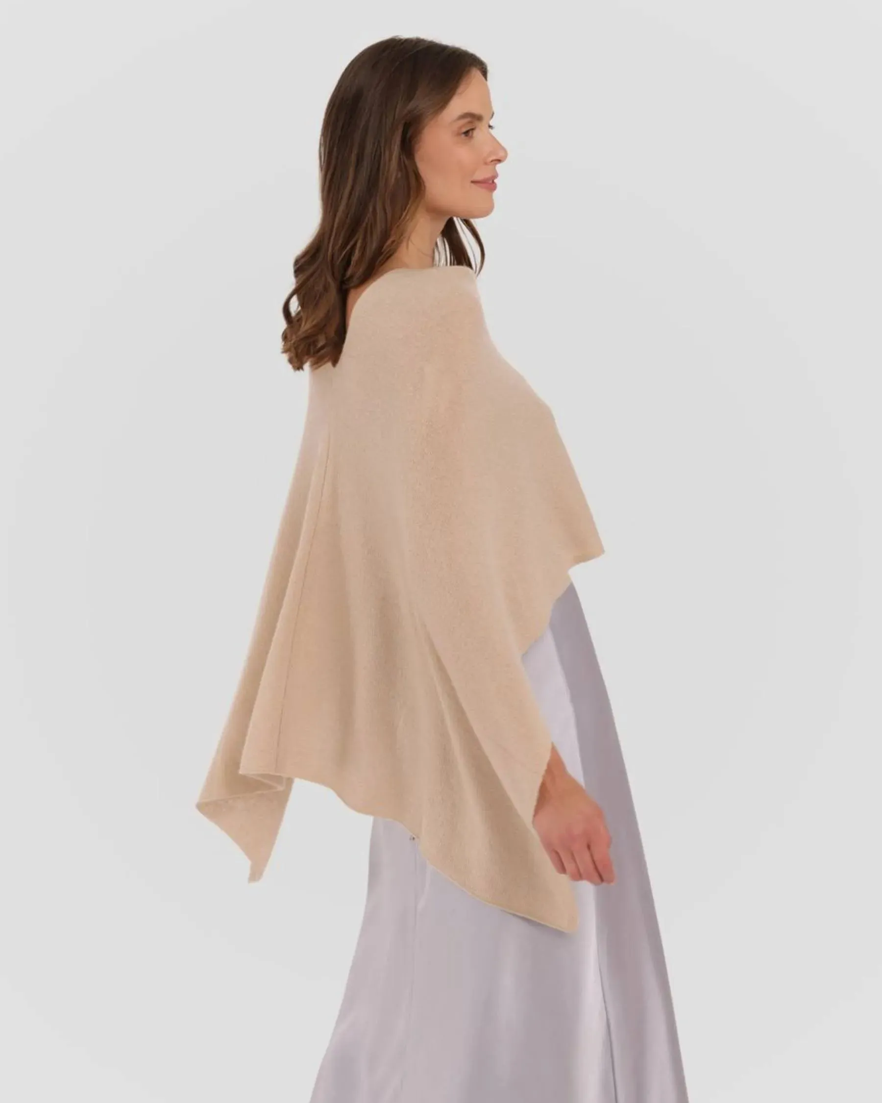 100% Cashmere Dress Topper Poncho