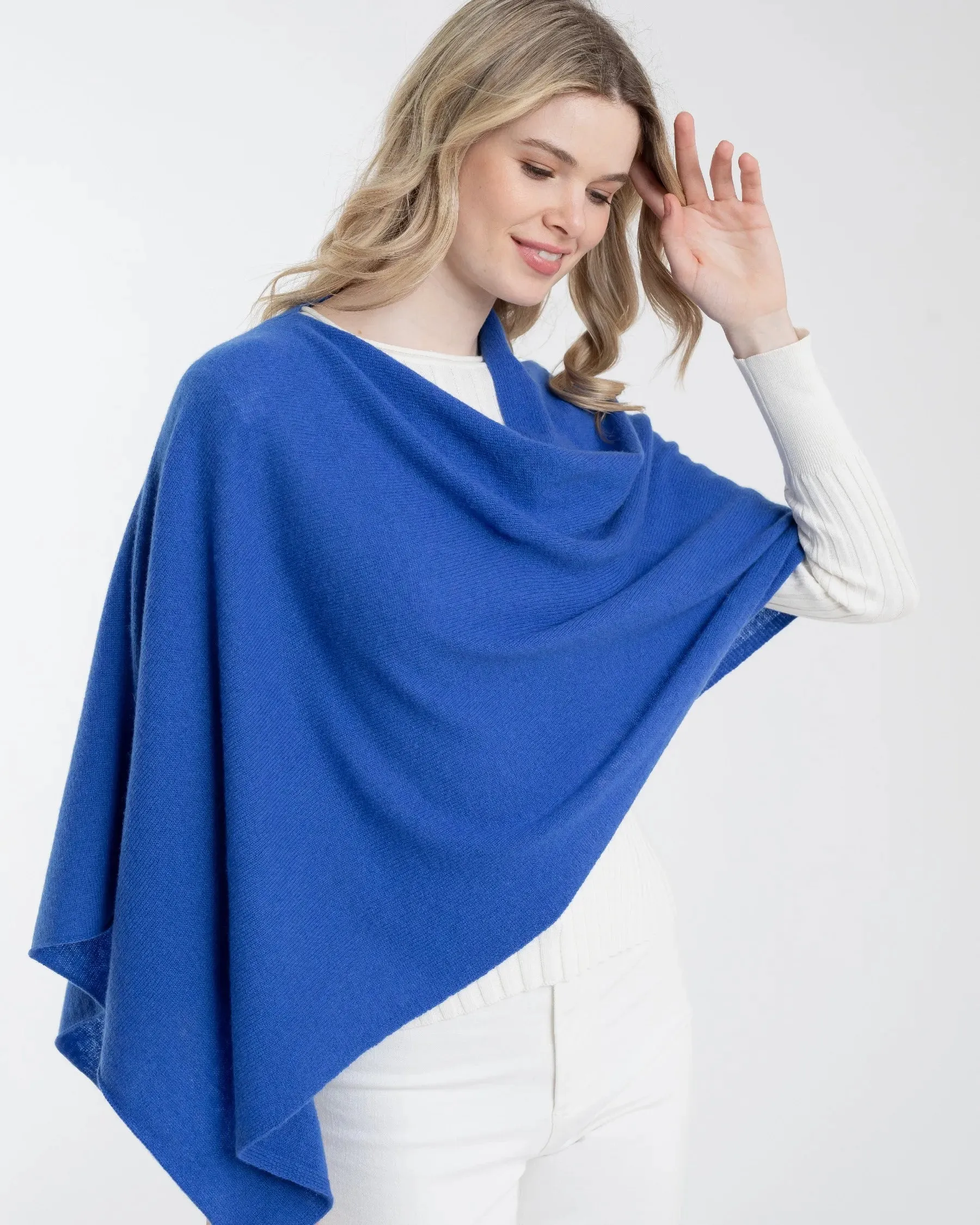 100% Cashmere Dress Topper Poncho