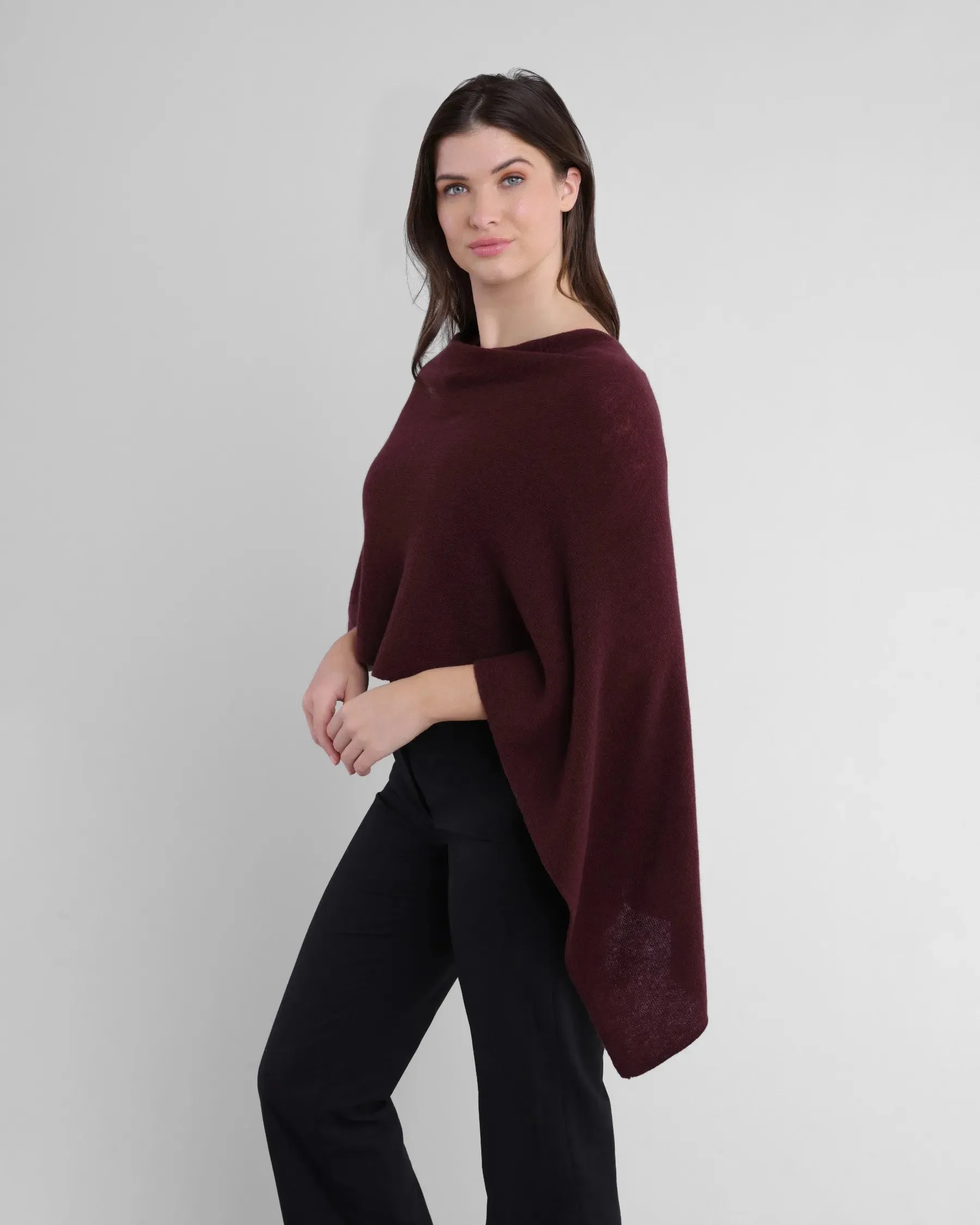 100% Cashmere Dress Topper Poncho