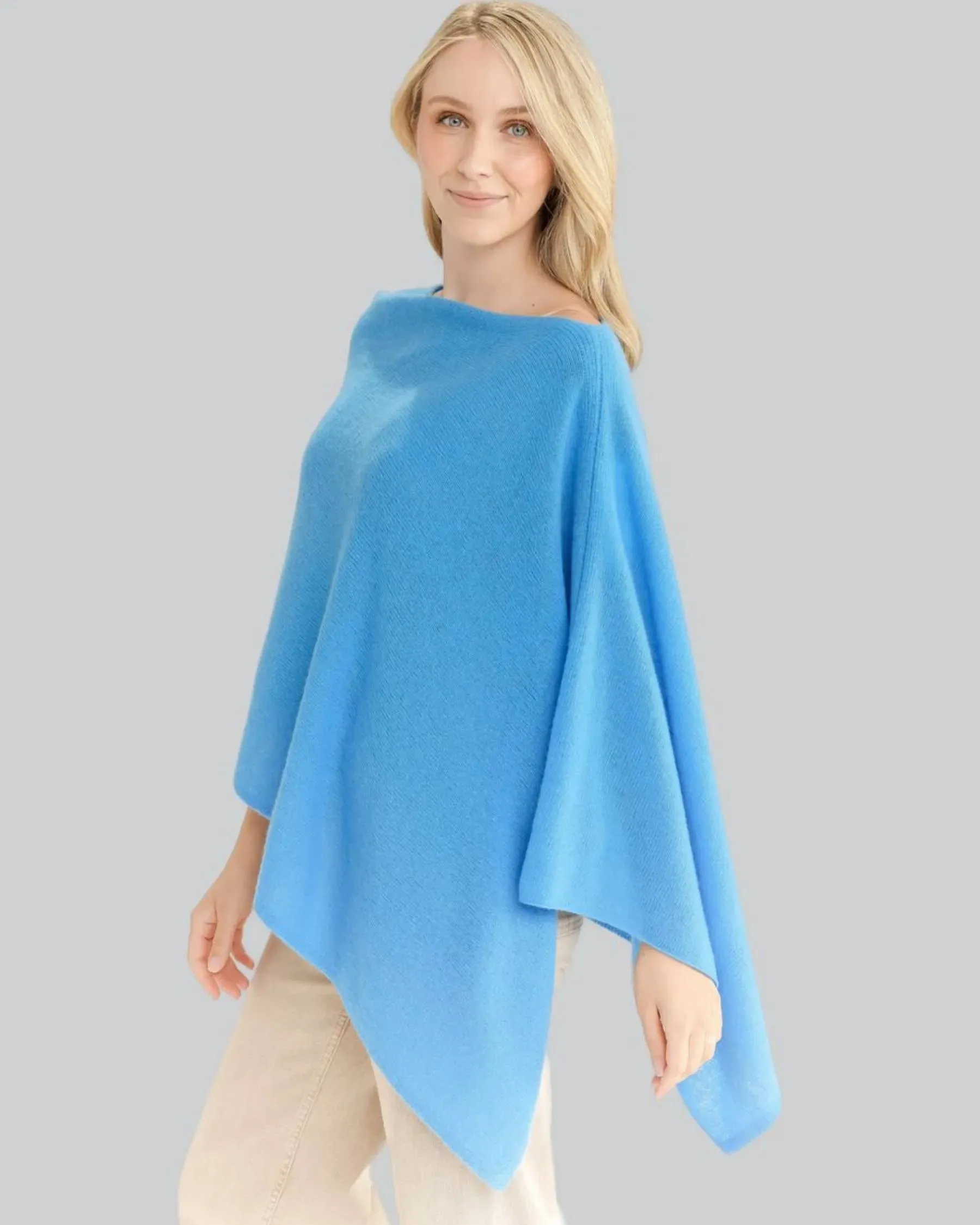 100% Cashmere Dress Topper Poncho