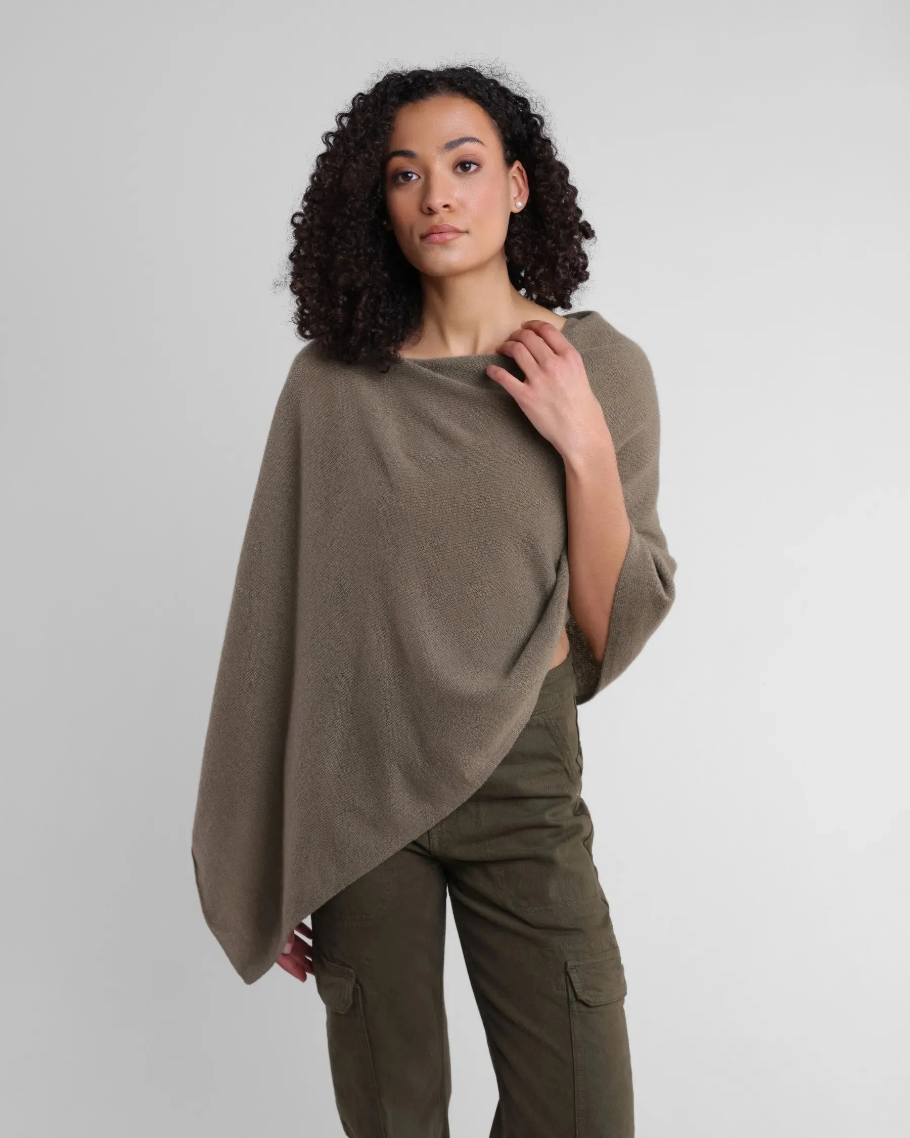 100% Cashmere Dress Topper Poncho