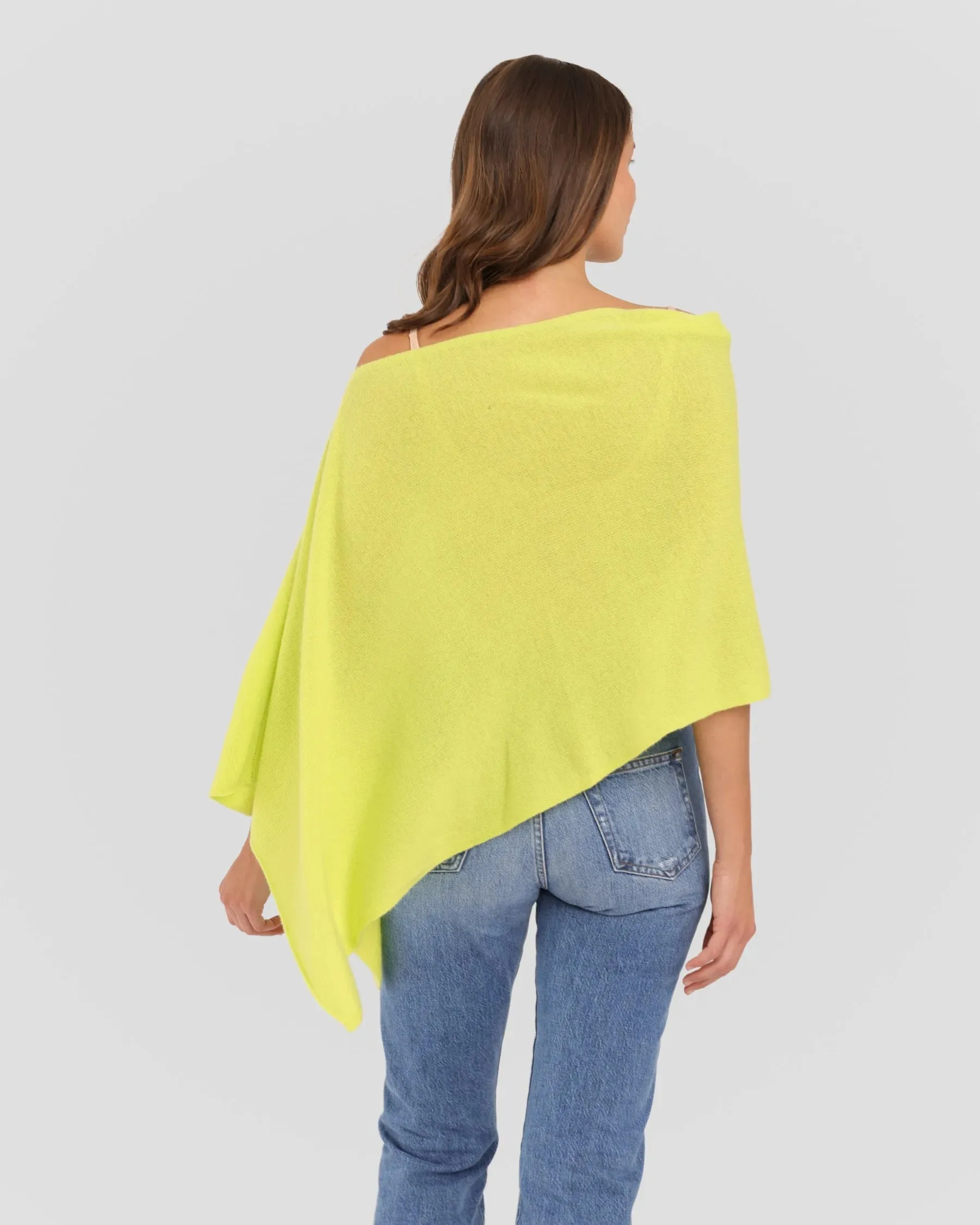 100% Cashmere Dress Topper Poncho
