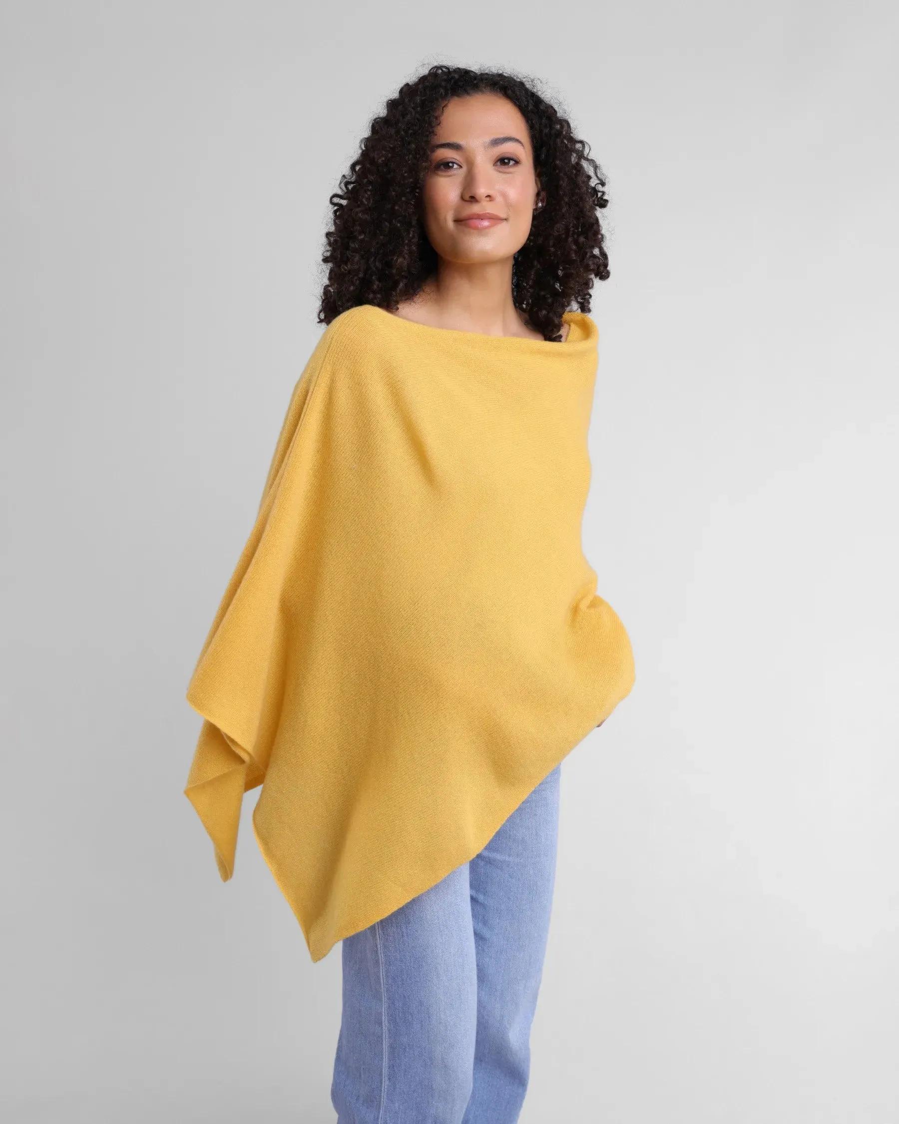 100% Cashmere Dress Topper Poncho