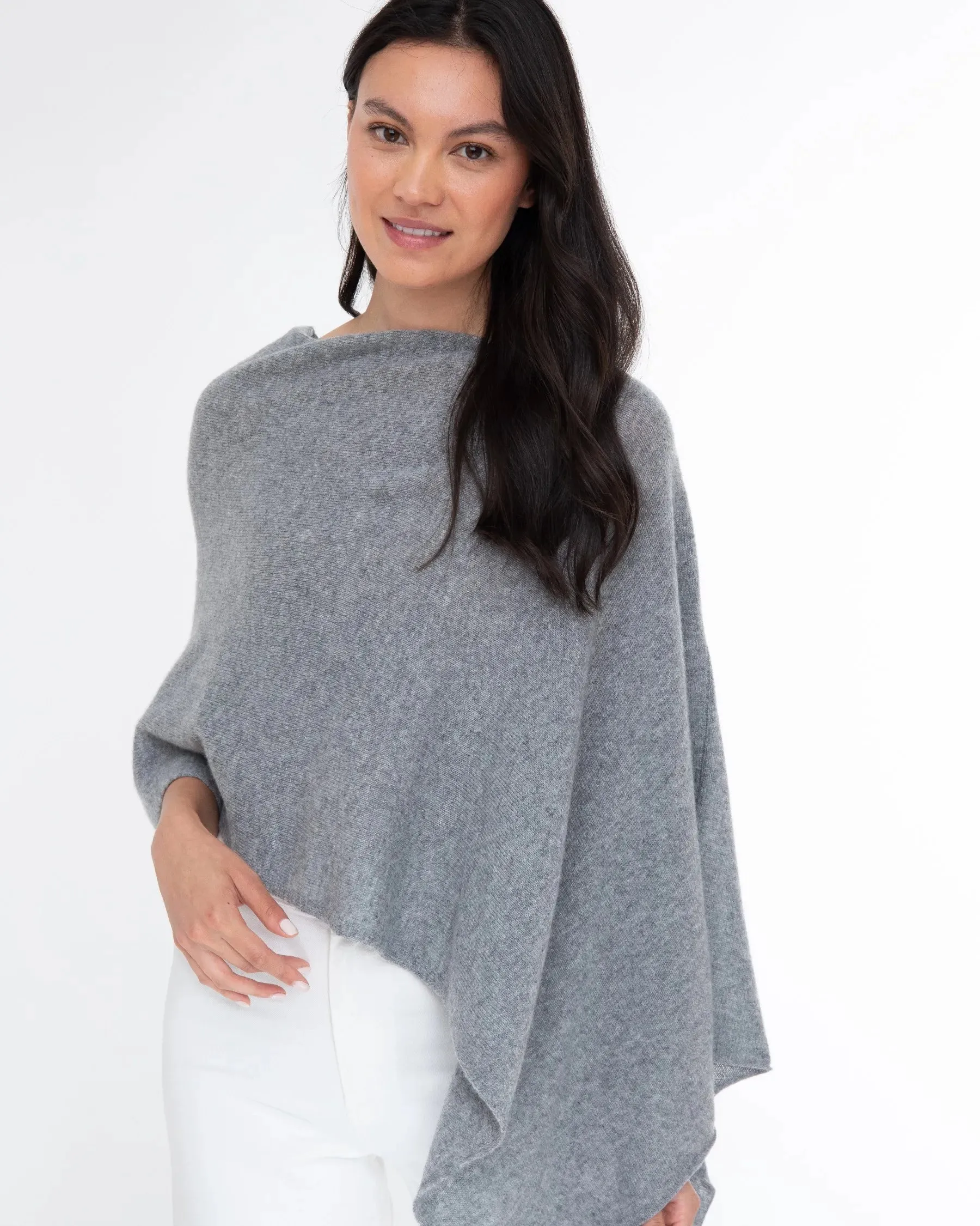100% Cashmere Dress Topper Poncho