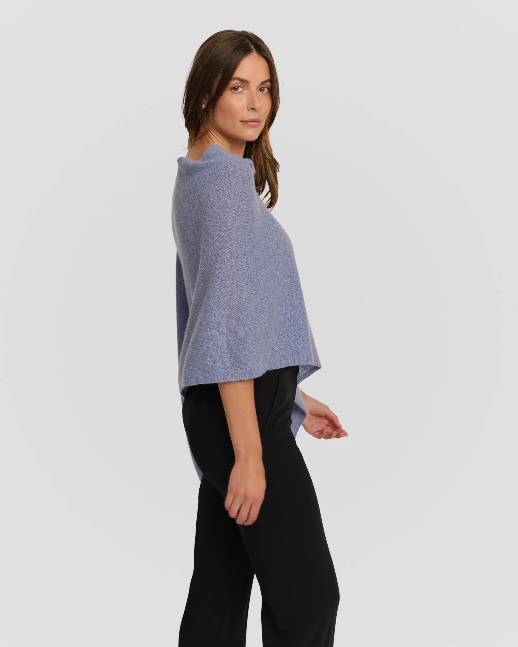 100% Cashmere Dress Topper Poncho