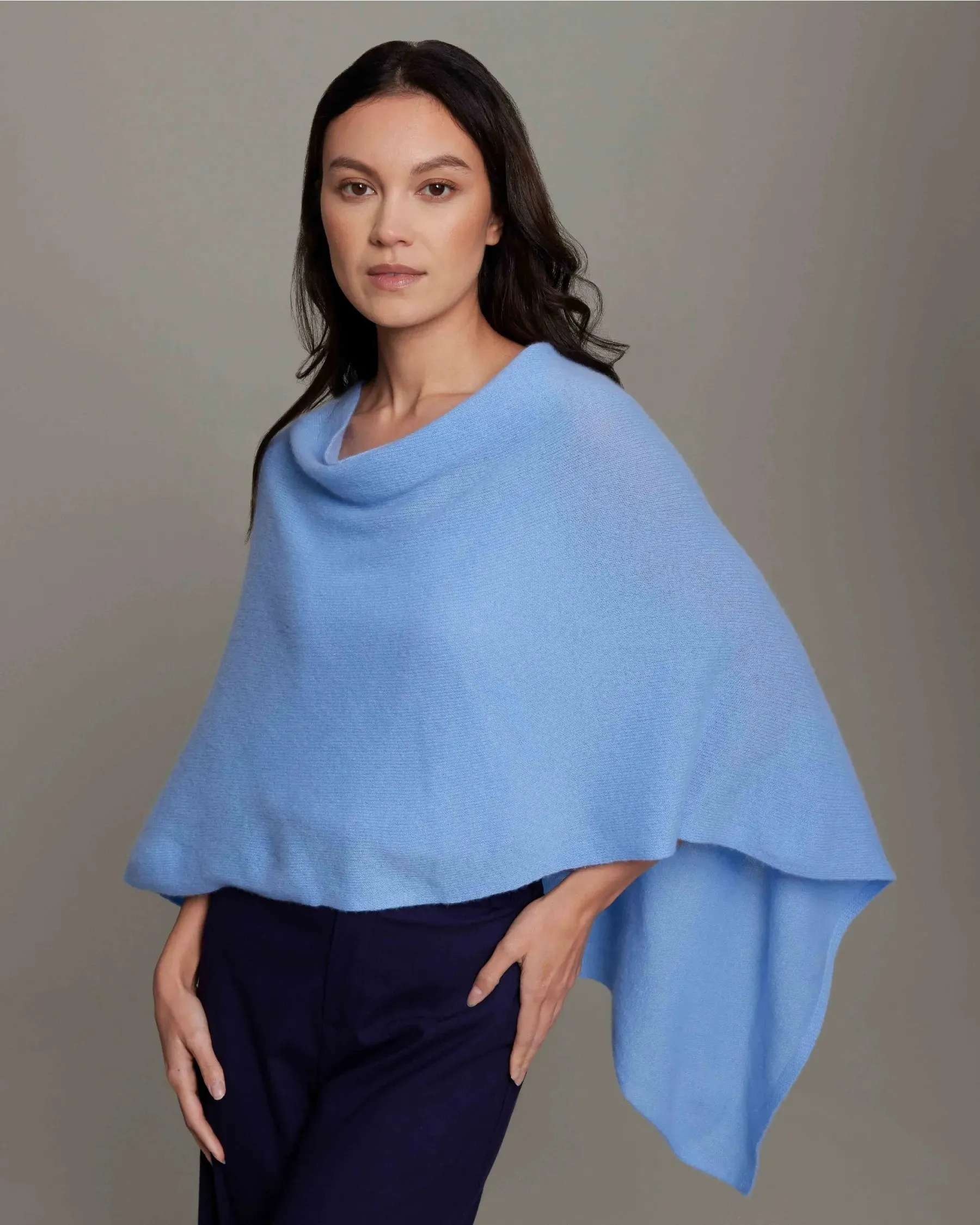 100% Cashmere Dress Topper Poncho
