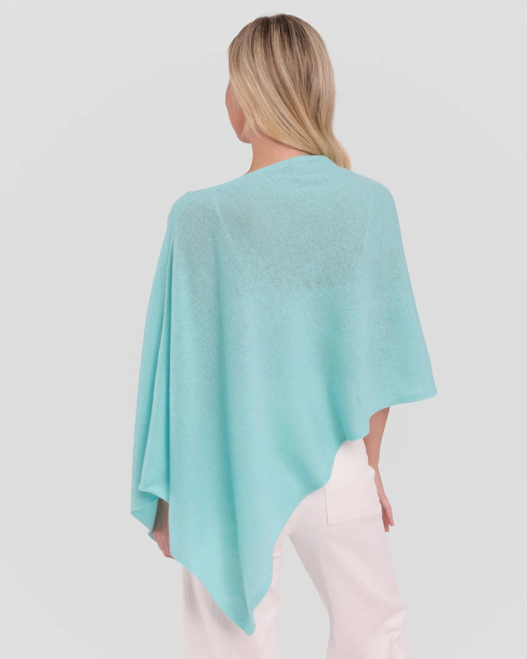 100% Cashmere Dress Topper Poncho
