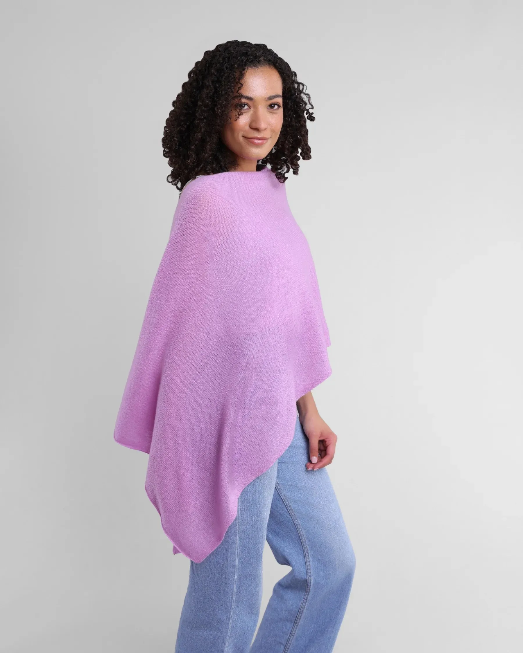 100% Cashmere Dress Topper Poncho