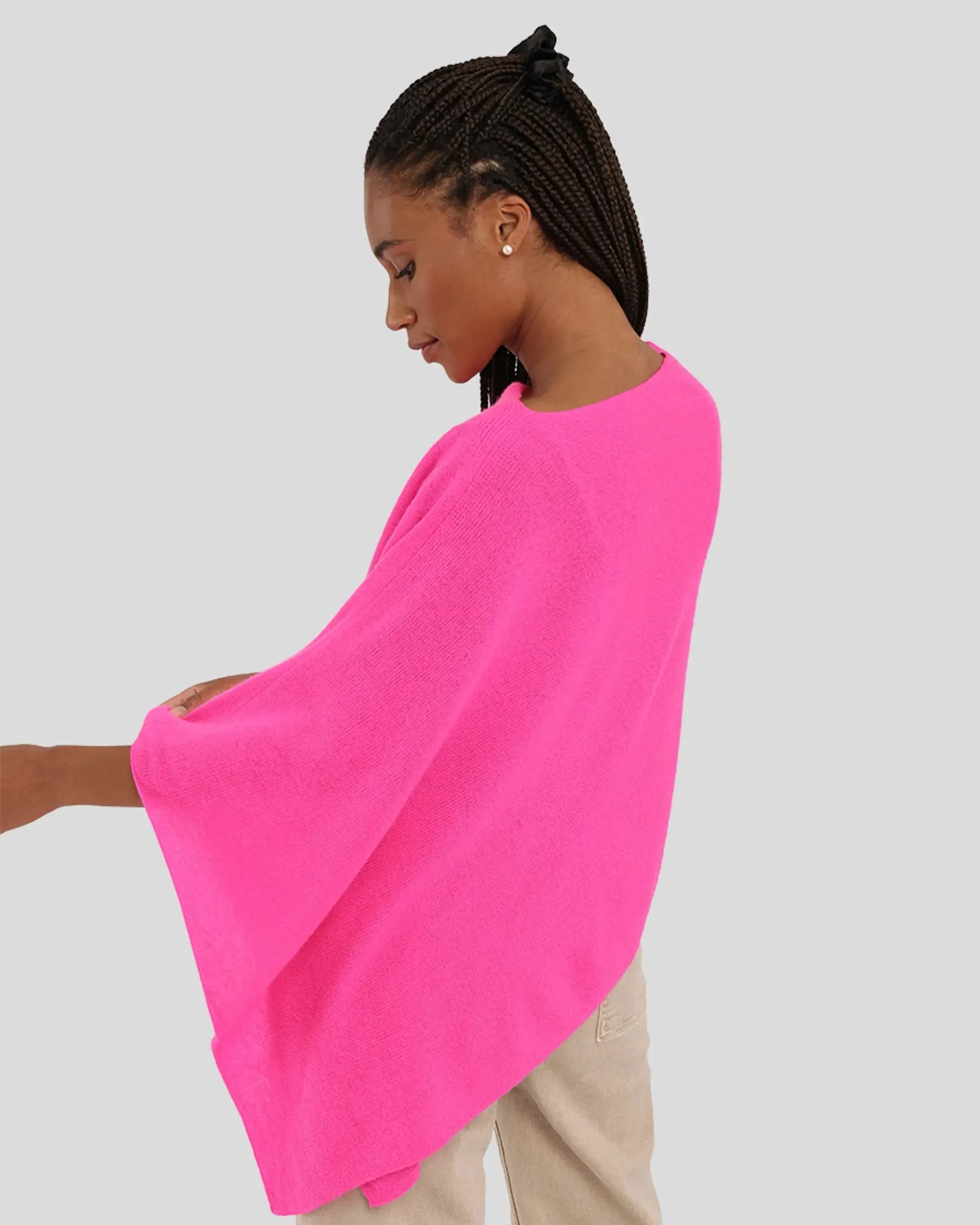 100% Cashmere Dress Topper Poncho