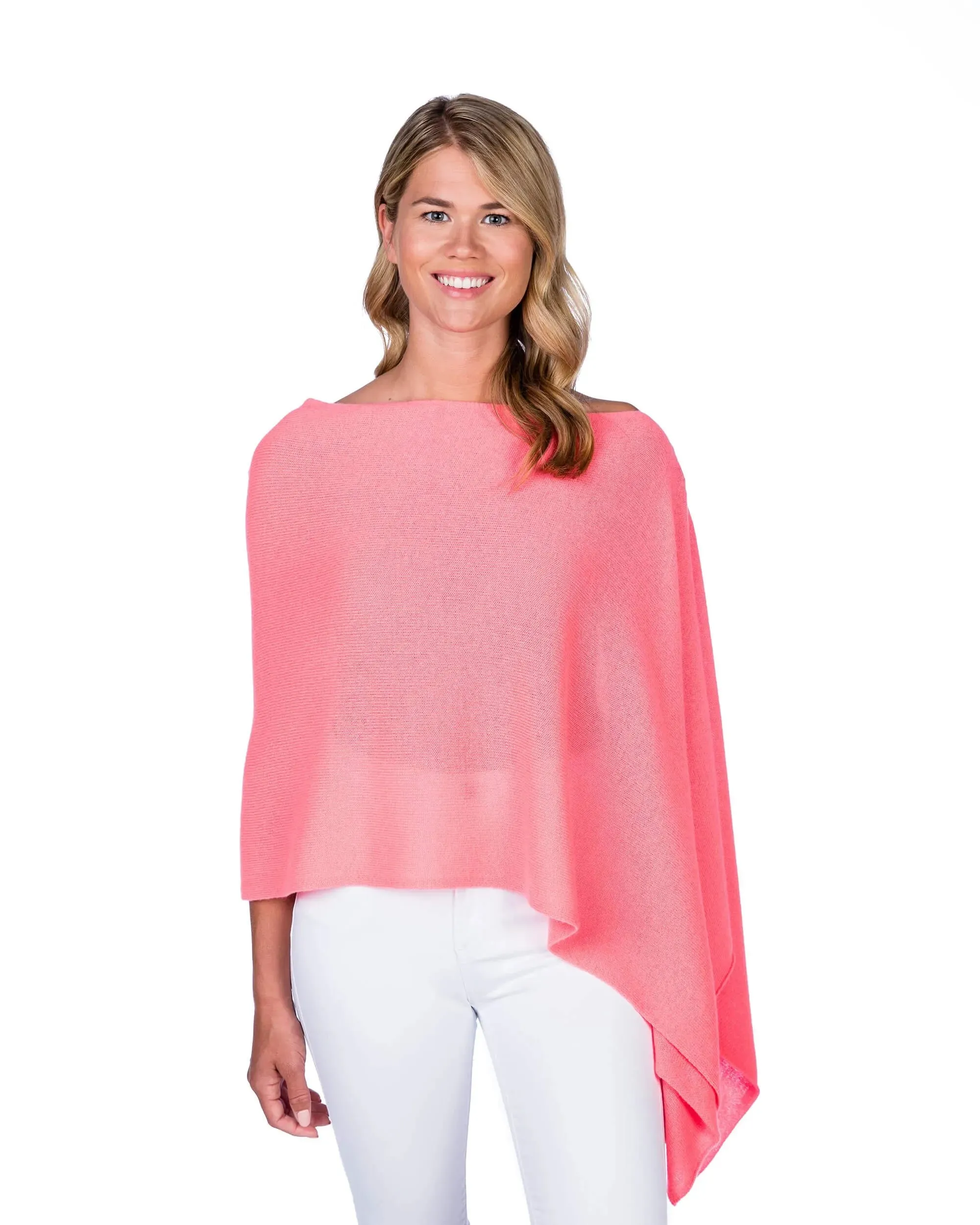 100% Cashmere Dress Topper Poncho