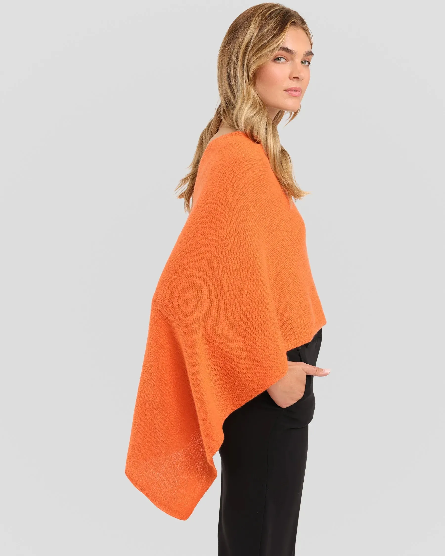 100% Cashmere Dress Topper Poncho