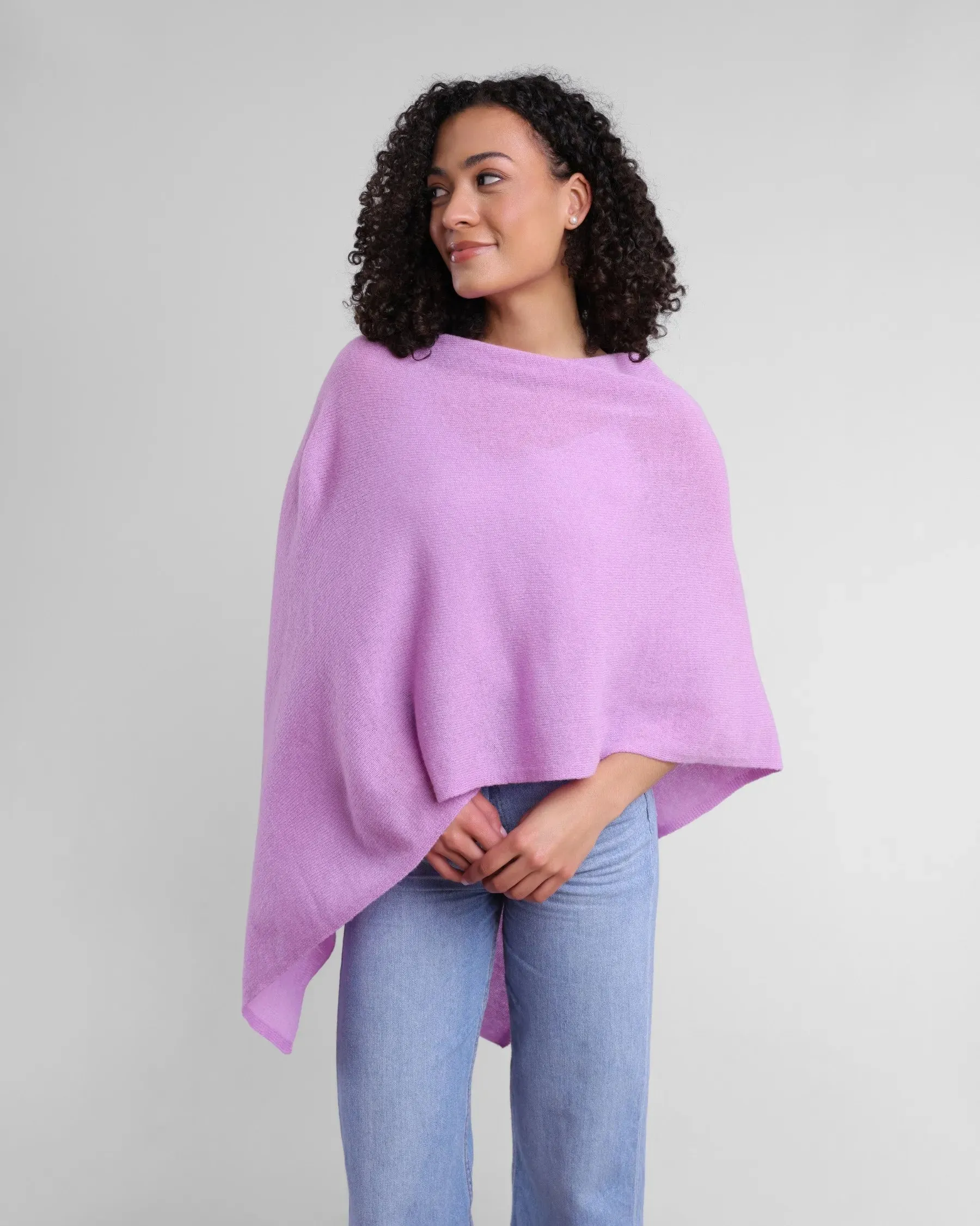 100% Cashmere Dress Topper Poncho