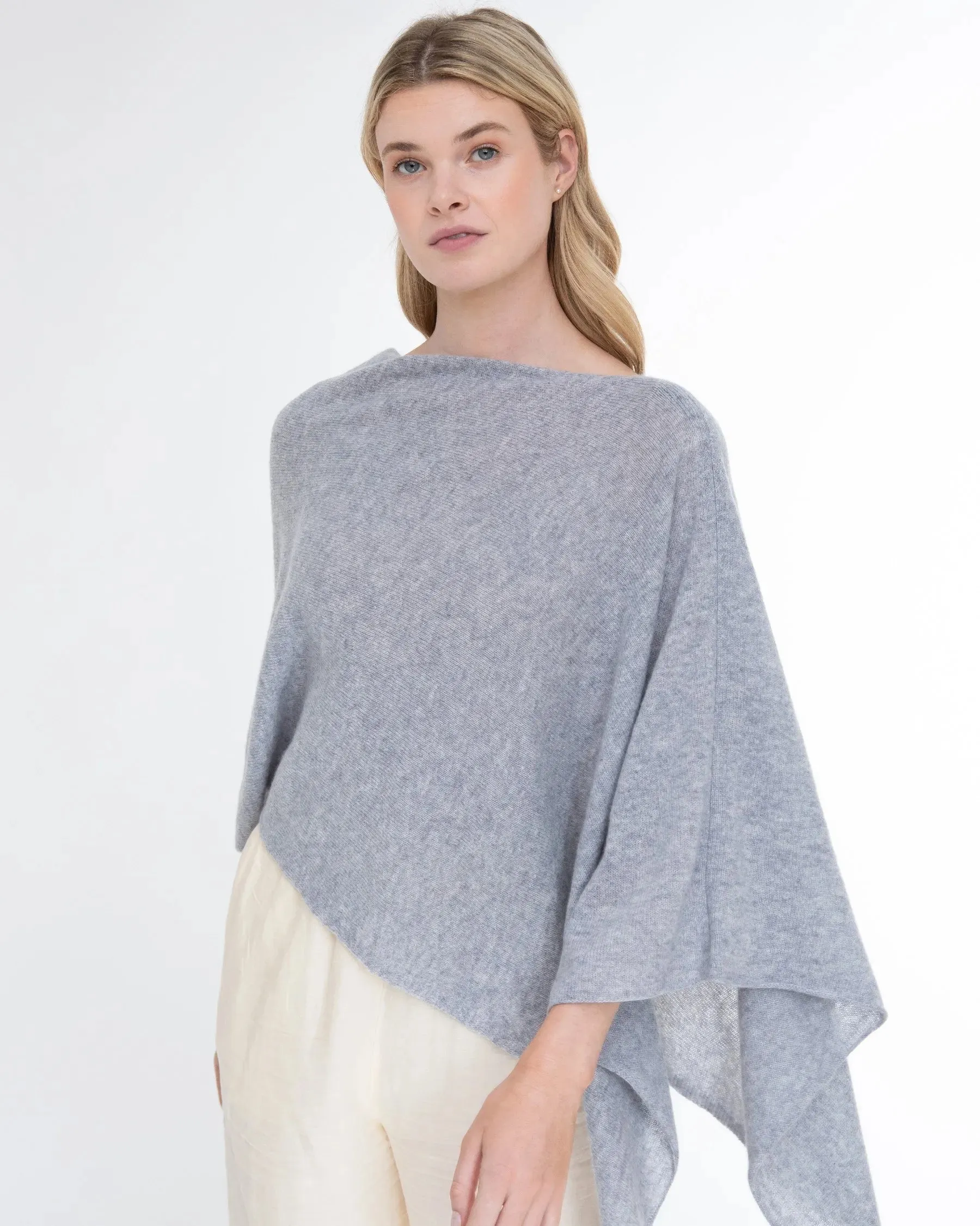 100% Cashmere Dress Topper Poncho