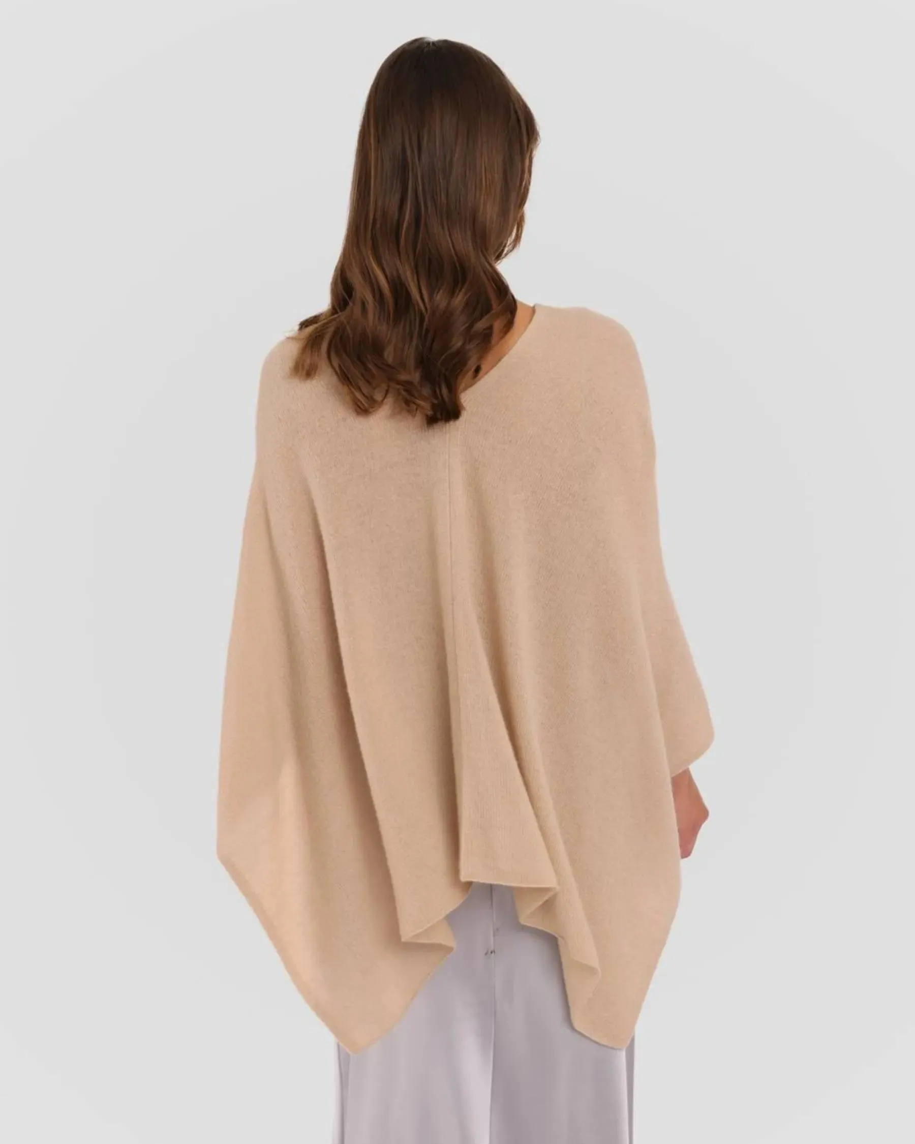 100% Cashmere Dress Topper Poncho