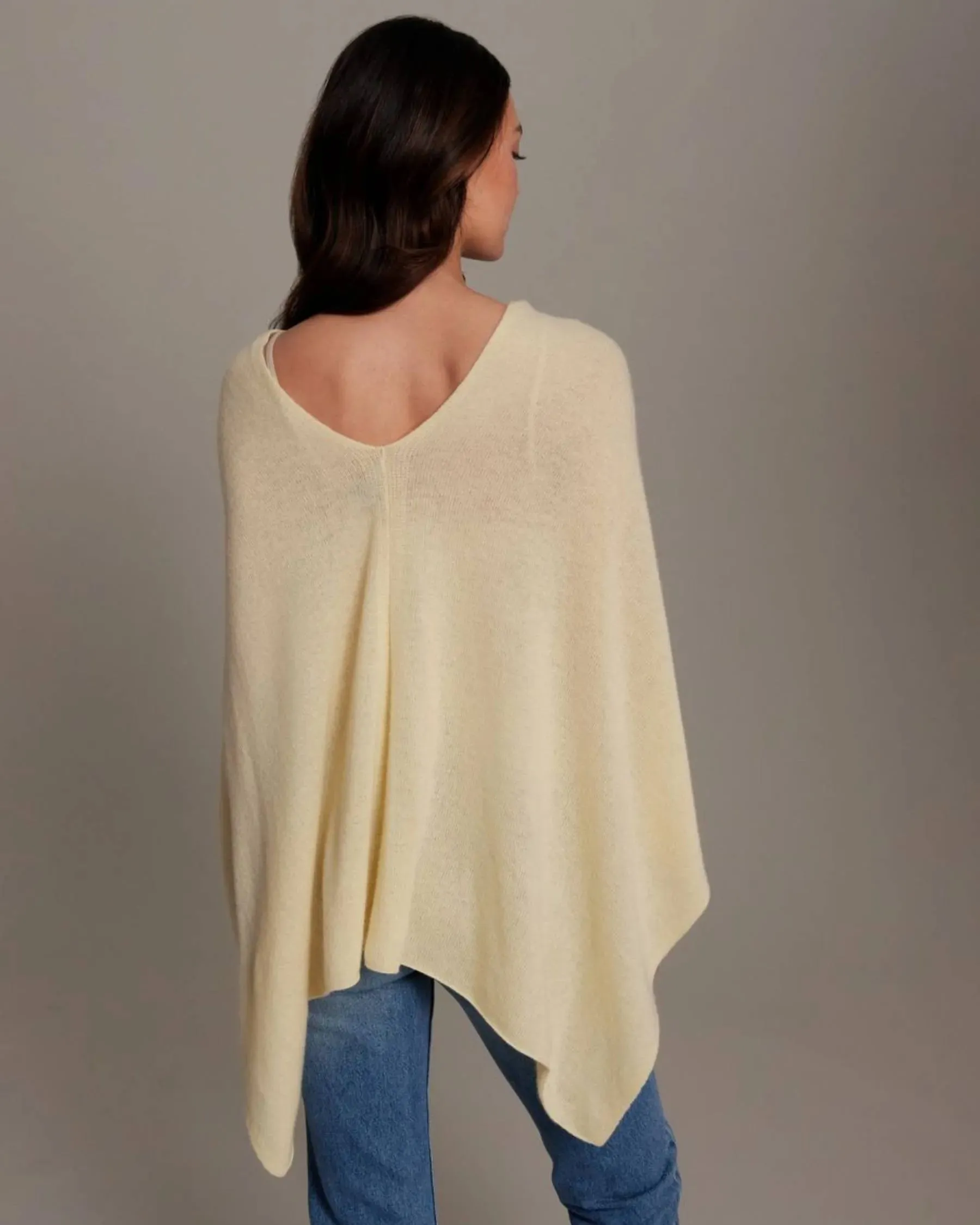 100% Cashmere Dress Topper Poncho