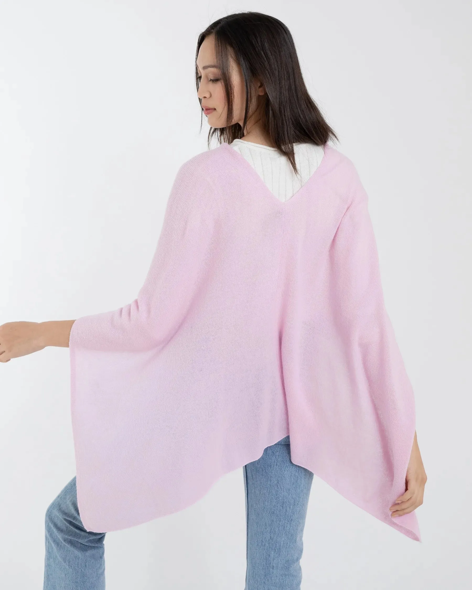 100% Cashmere Dress Topper Poncho