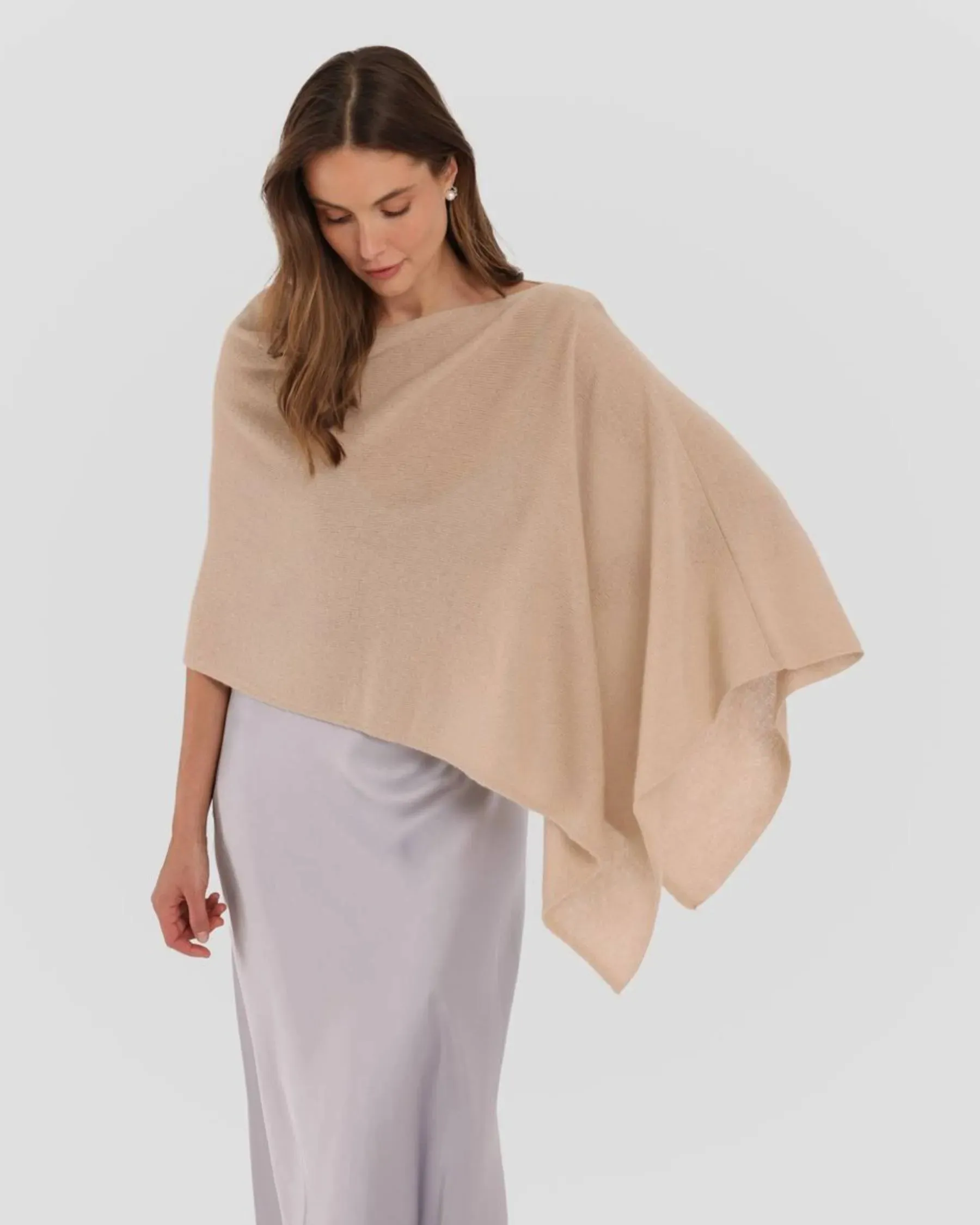 100% Cashmere Dress Topper Poncho
