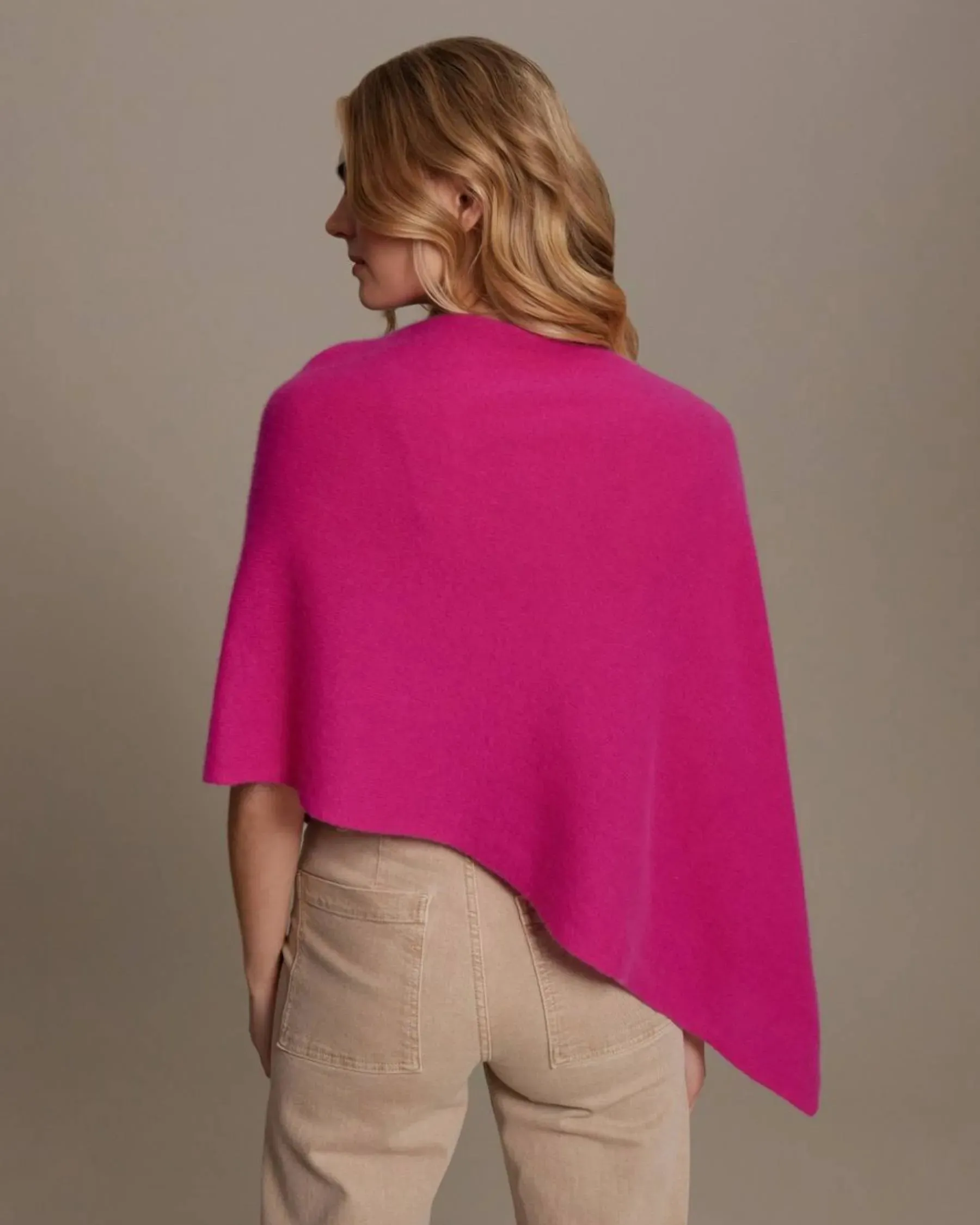 100% Cashmere Dress Topper Poncho