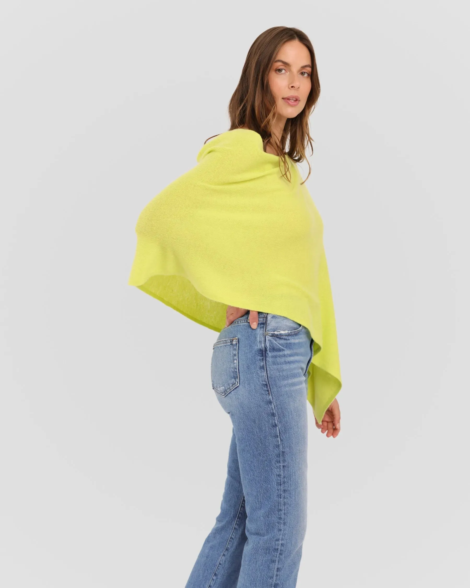 100% Cashmere Dress Topper Poncho