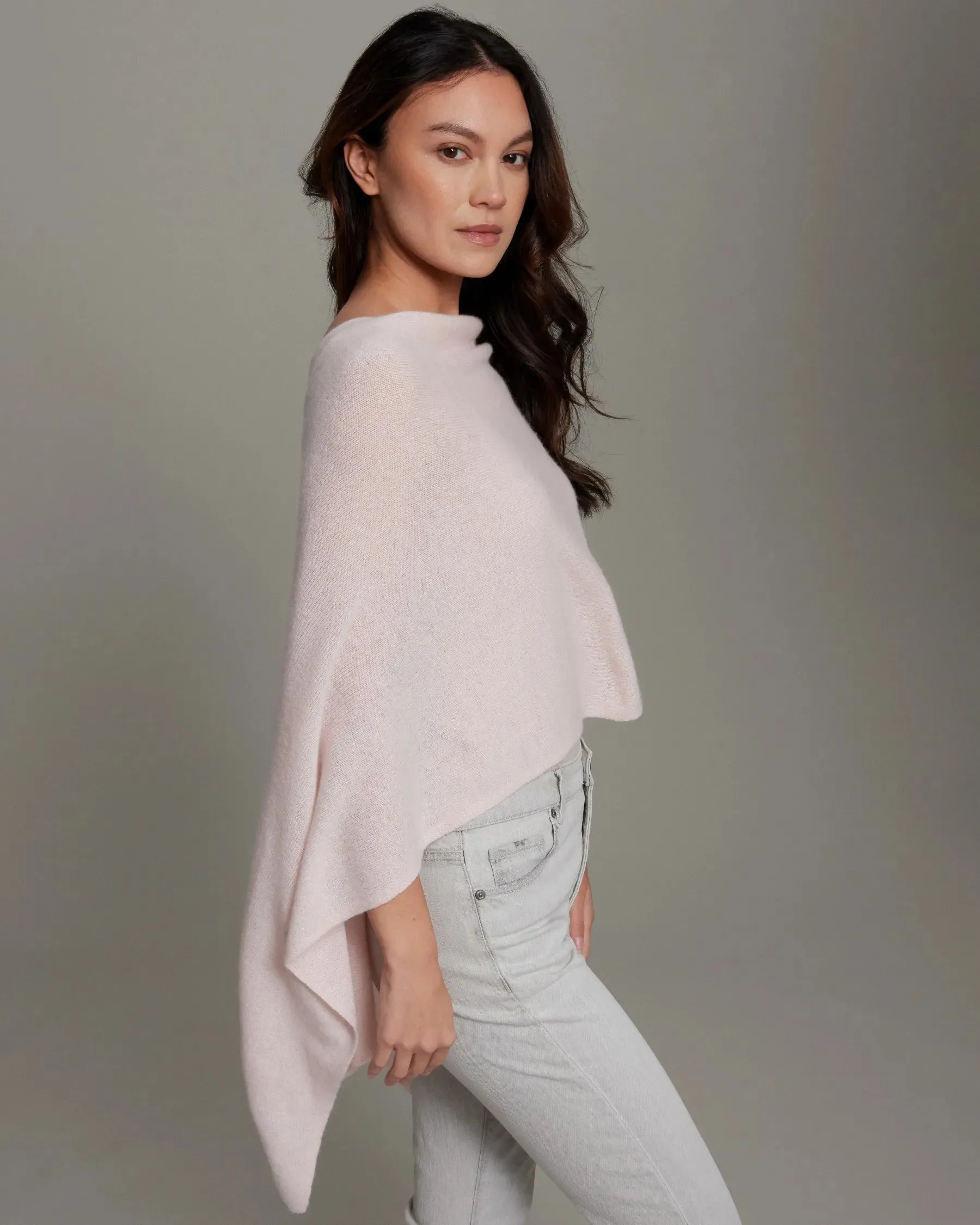 100% Cashmere Dress Topper Poncho