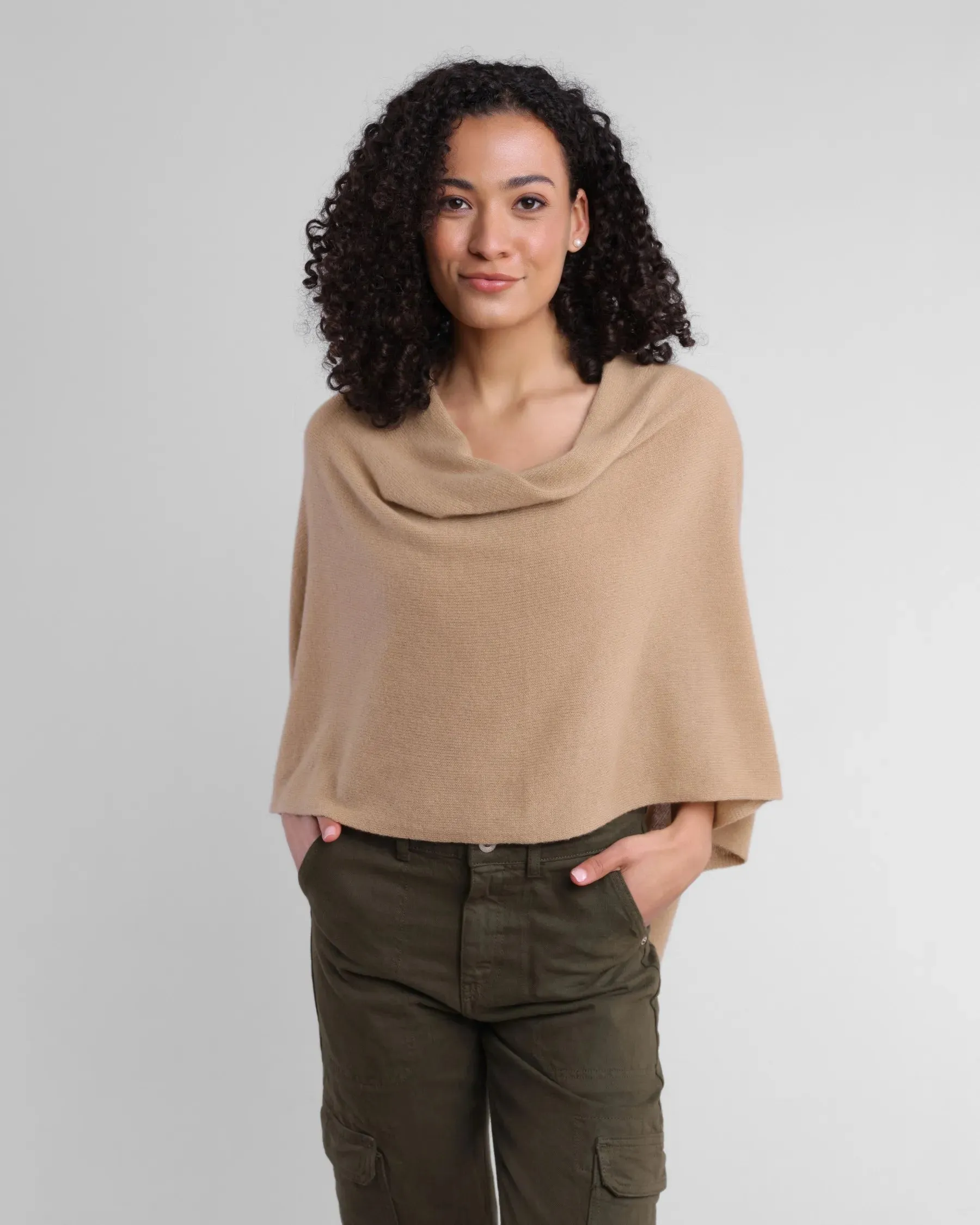 100% Cashmere Dress Topper Poncho
