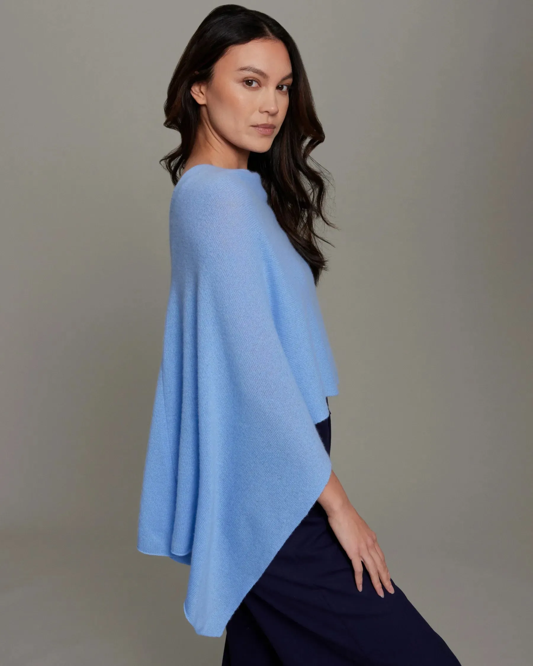 100% Cashmere Dress Topper Poncho