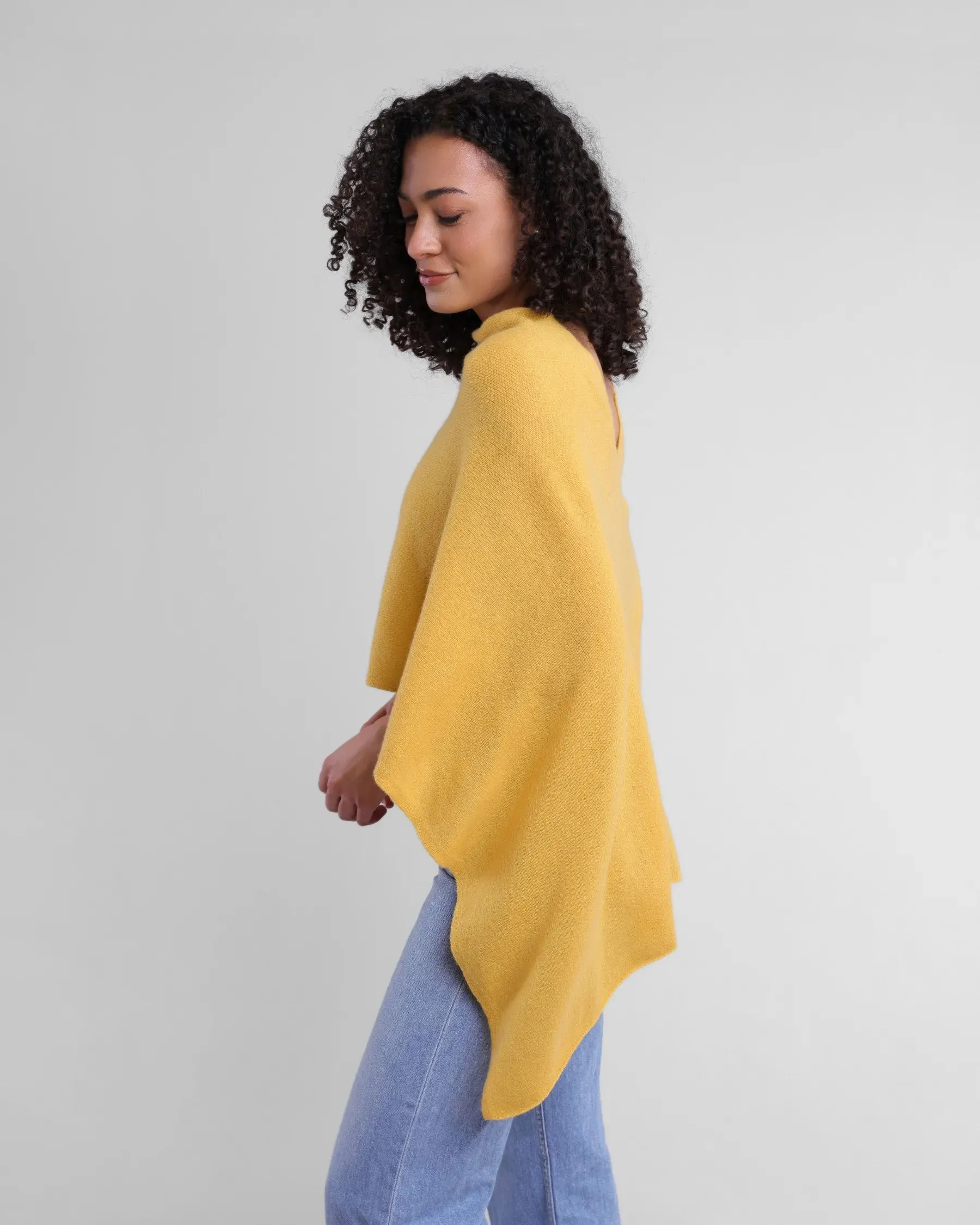 100% Cashmere Dress Topper Poncho