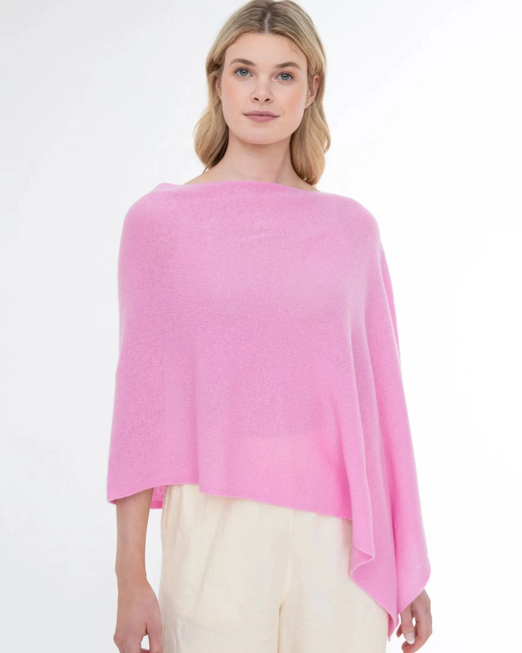 100% Cashmere Dress Topper Poncho