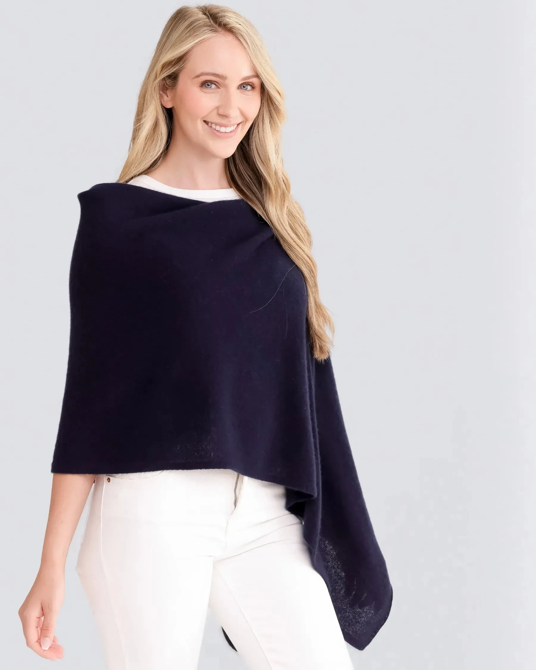 100% Cashmere Dress Topper Poncho