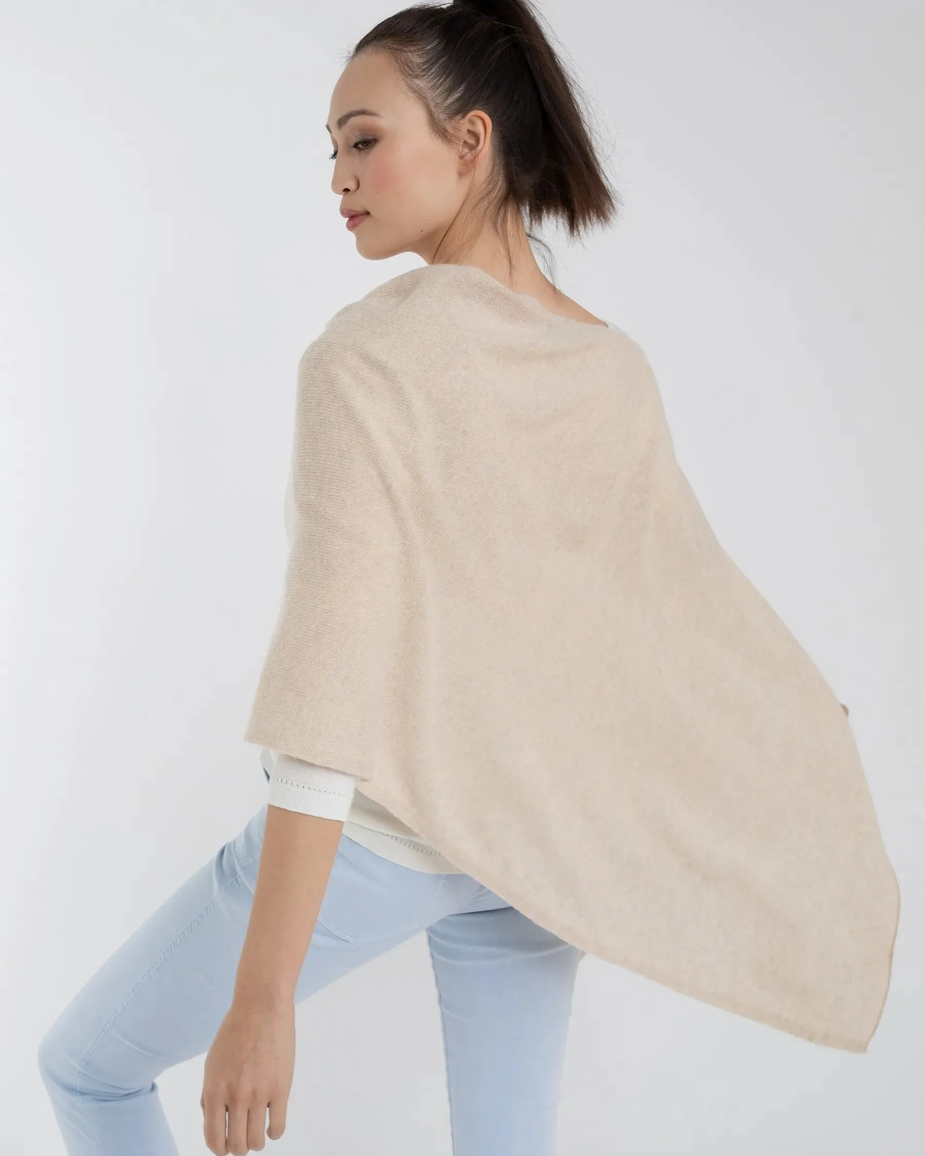 100% Cashmere Dress Topper Poncho