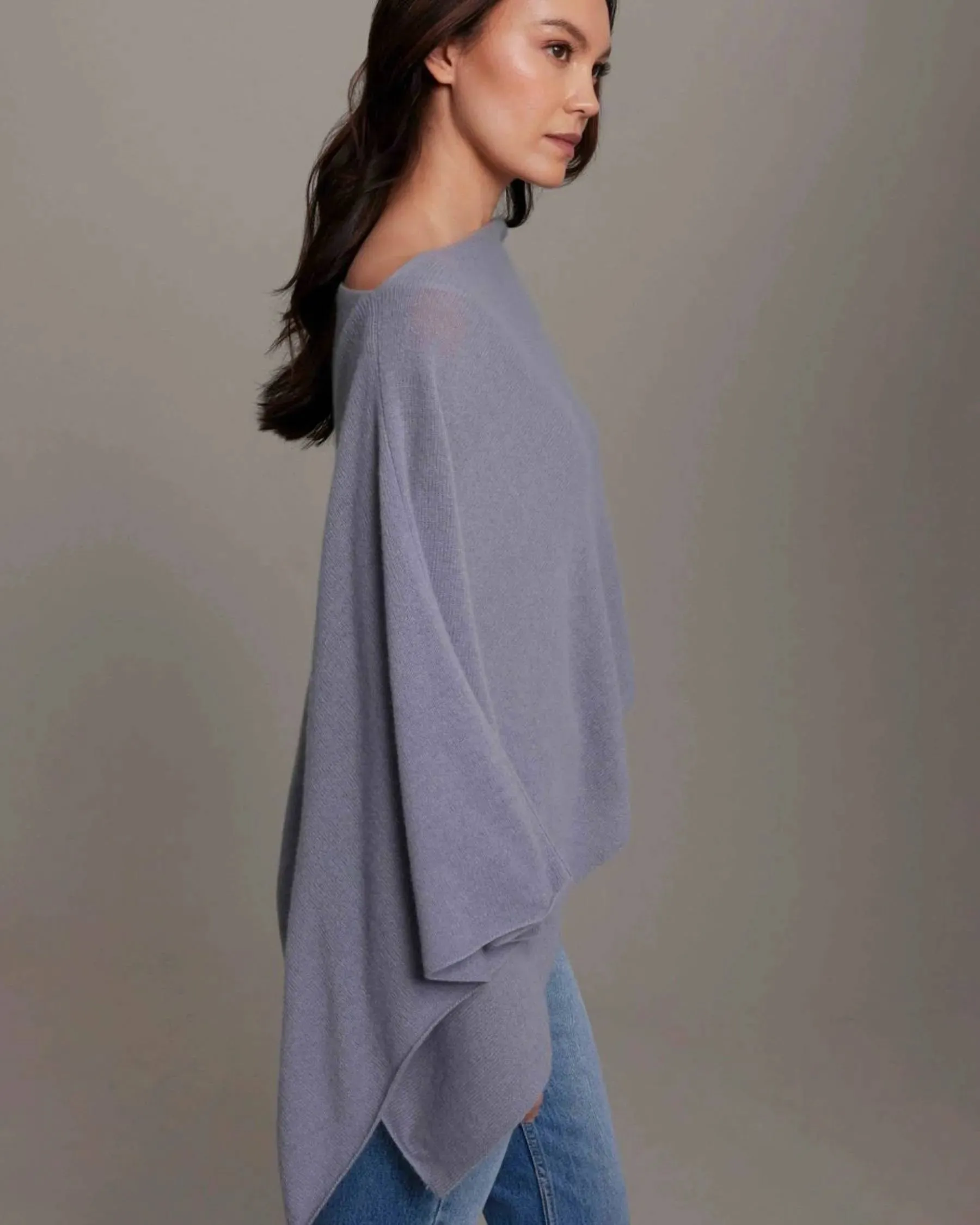 100% Cashmere Dress Topper Poncho