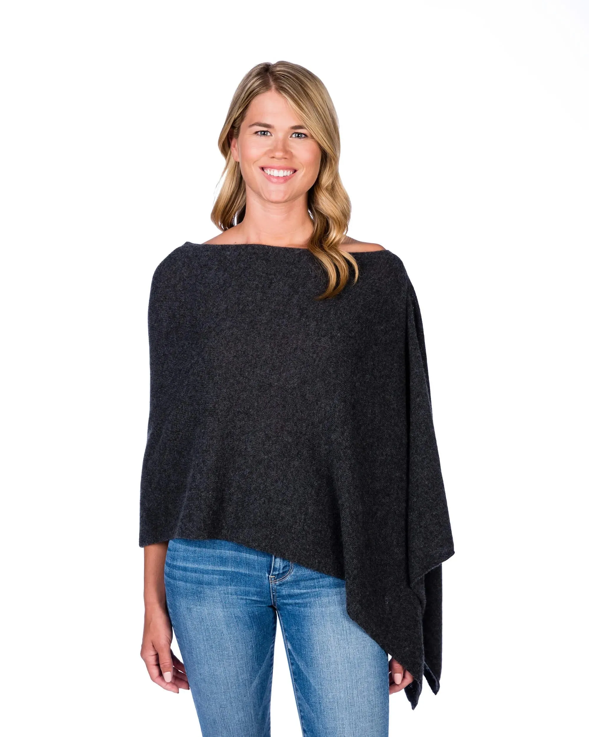 100% Cashmere Dress Topper Poncho