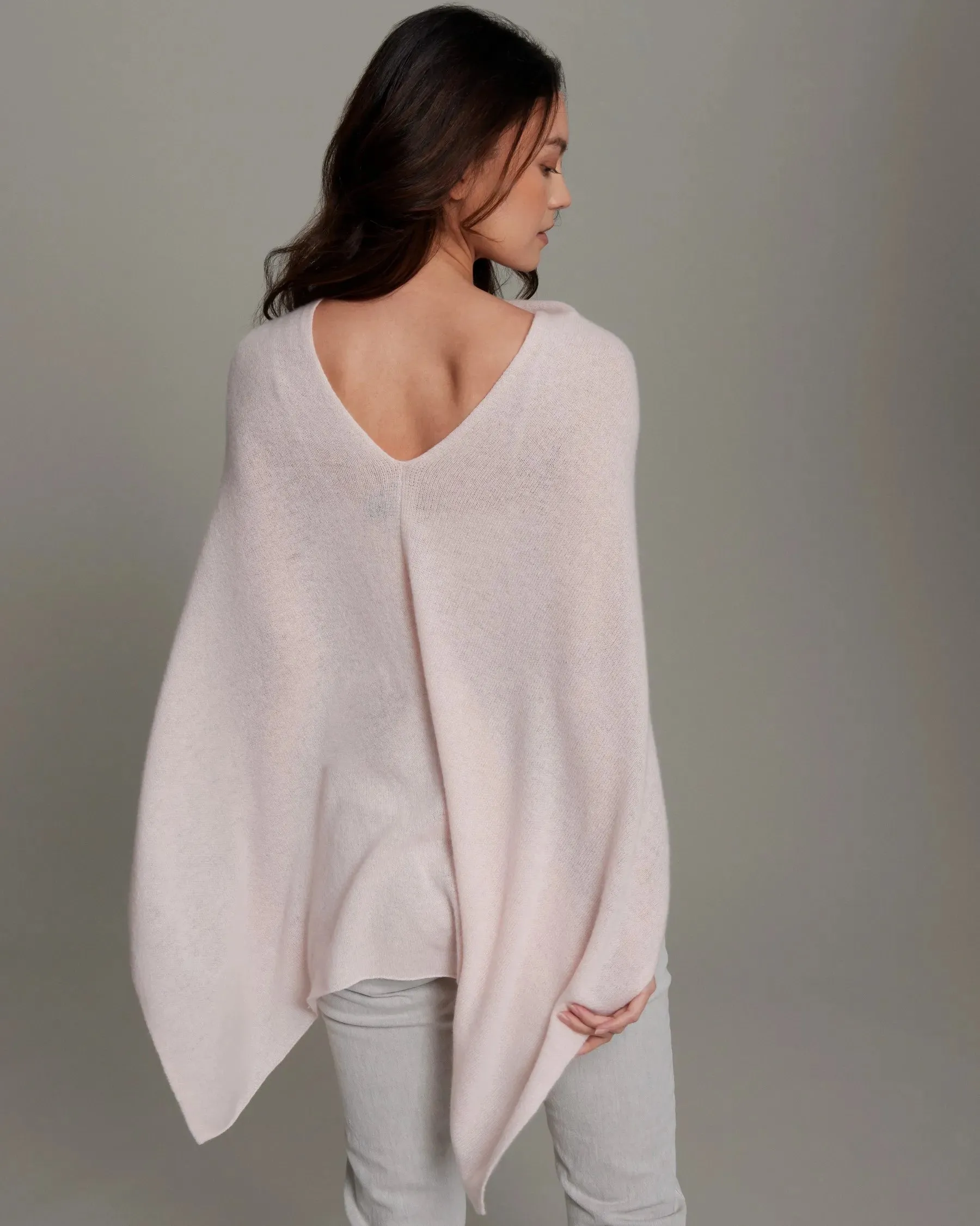 100% Cashmere Dress Topper Poncho
