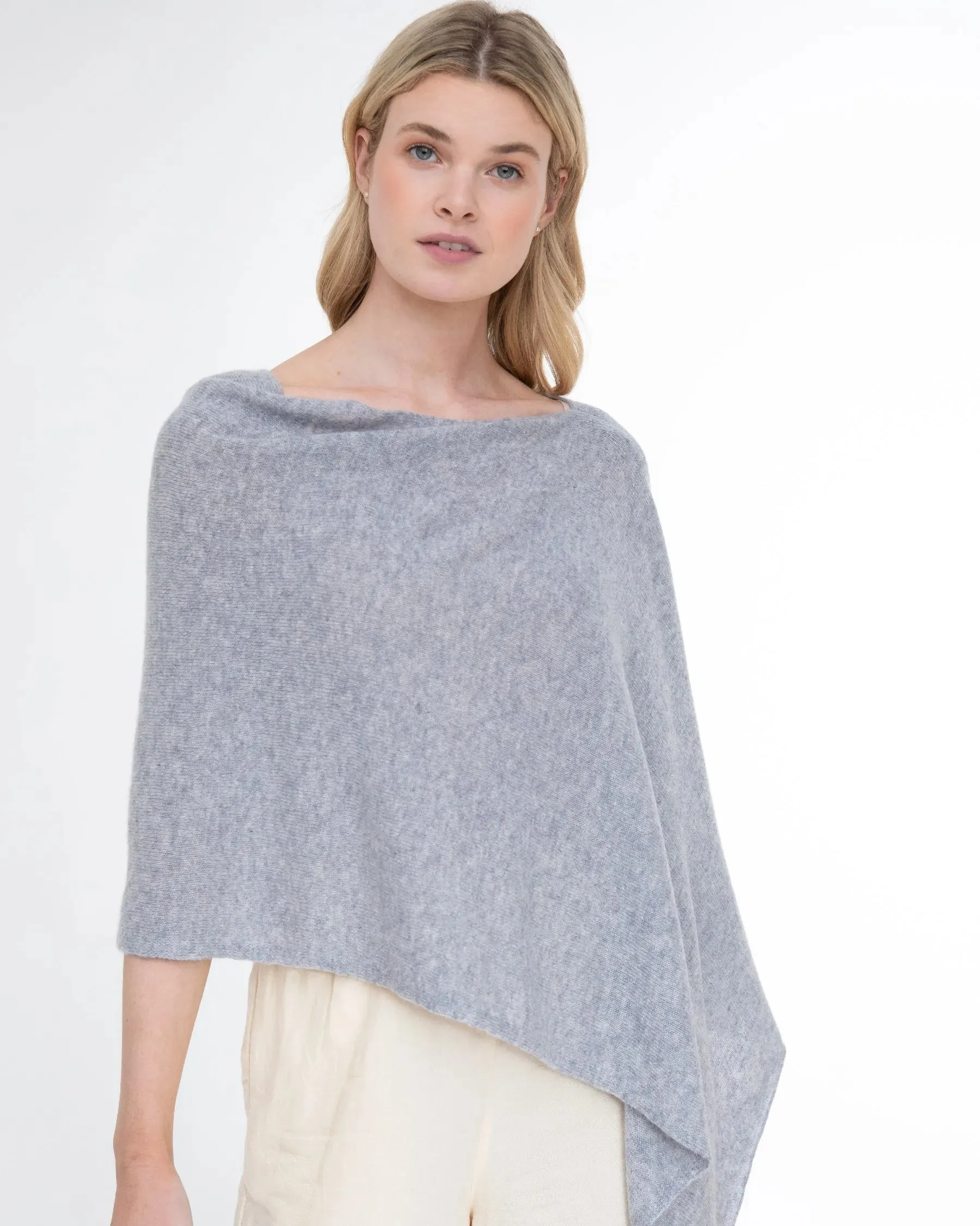 100% Cashmere Dress Topper Poncho