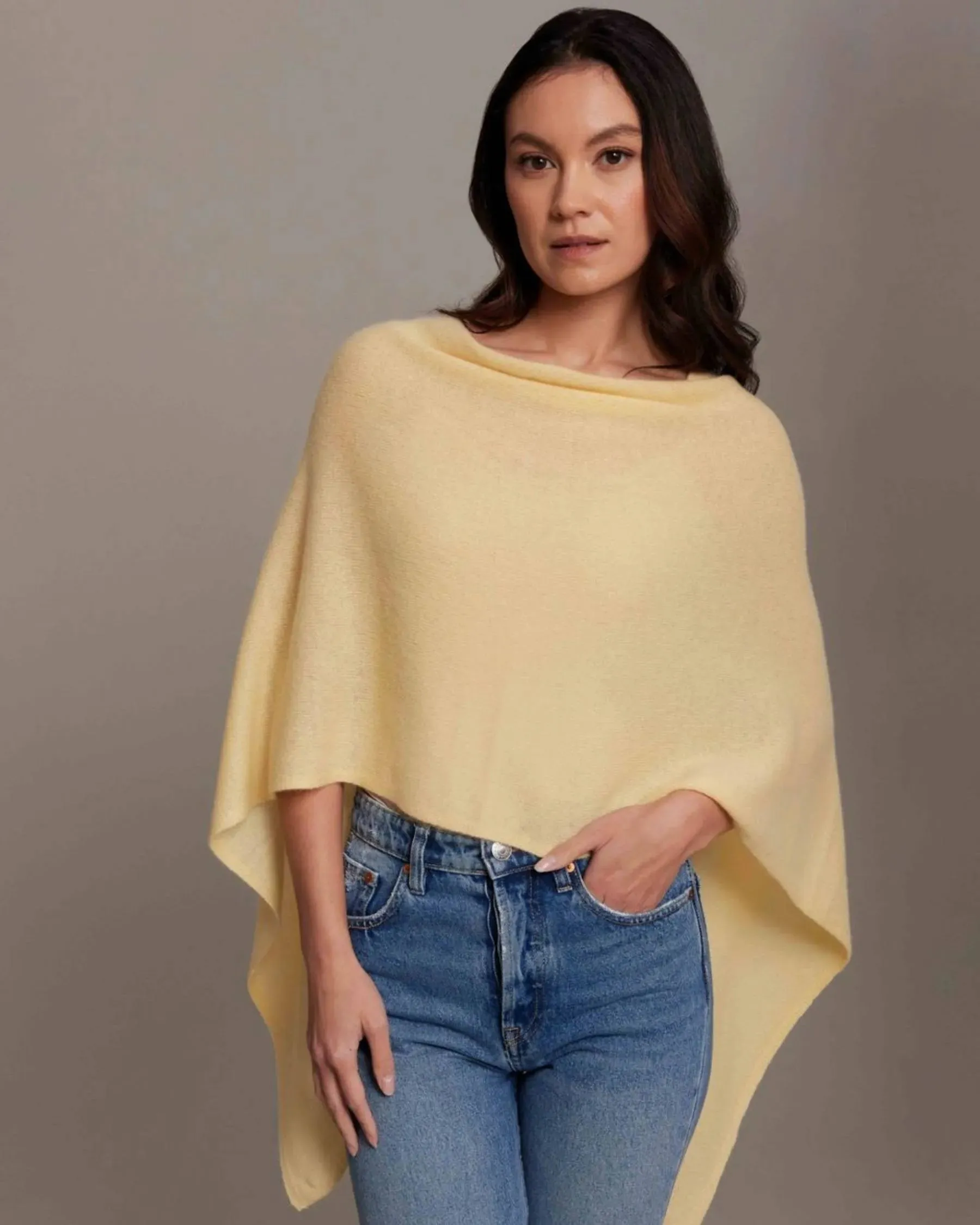 100% Cashmere Dress Topper Poncho