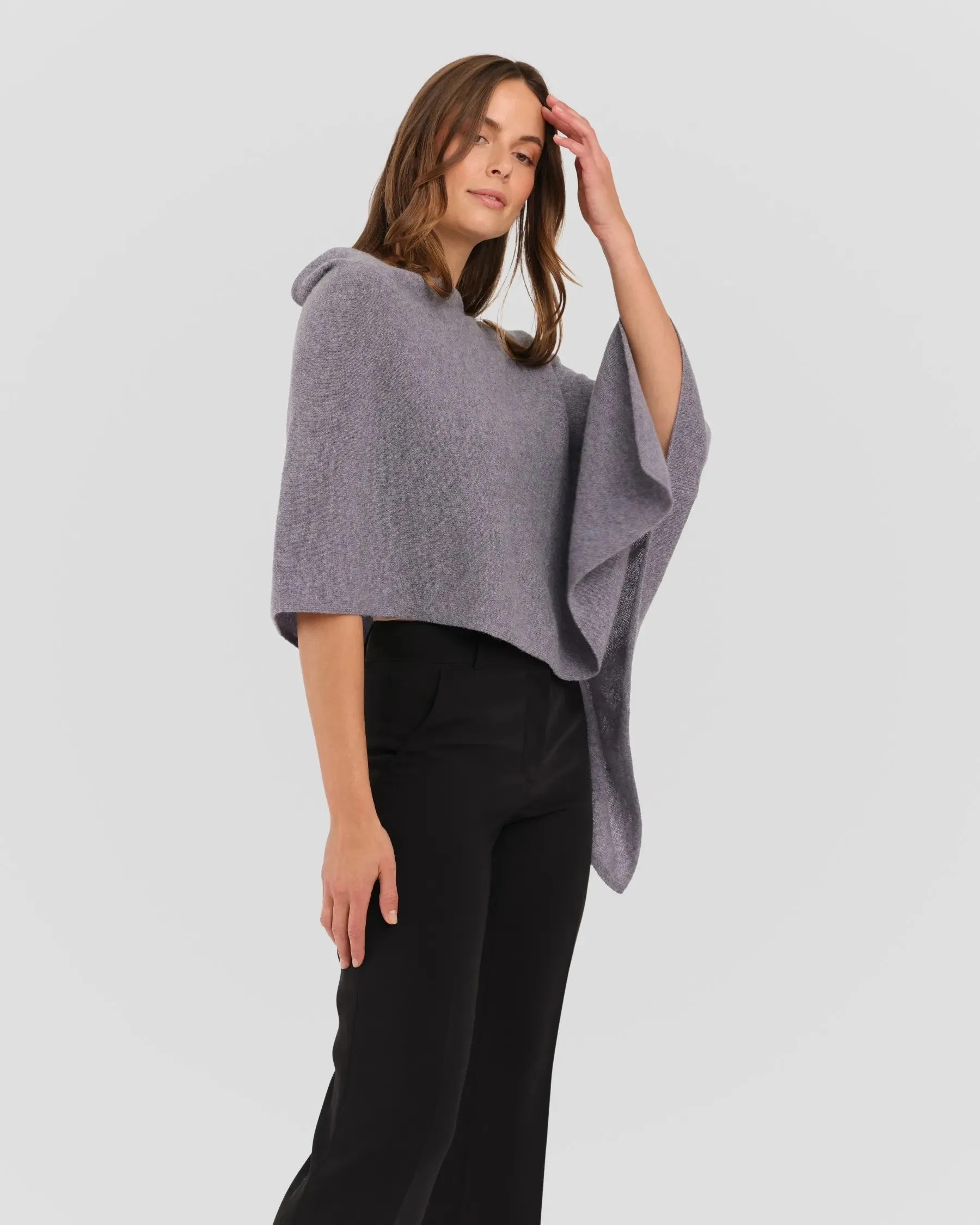 100% Cashmere Dress Topper Poncho