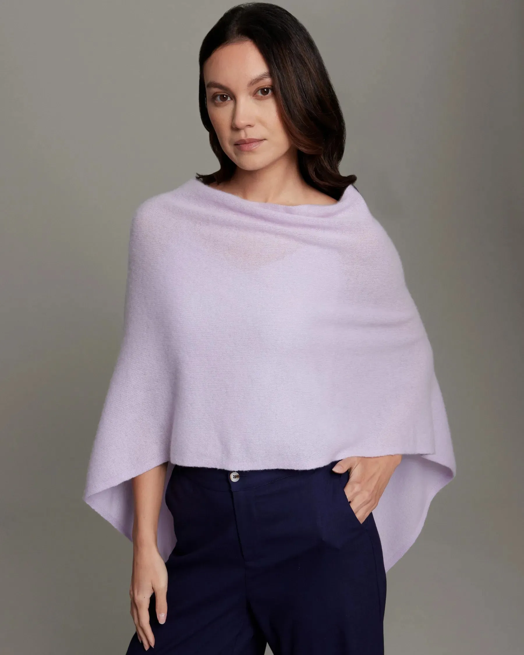 100% Cashmere Dress Topper Poncho