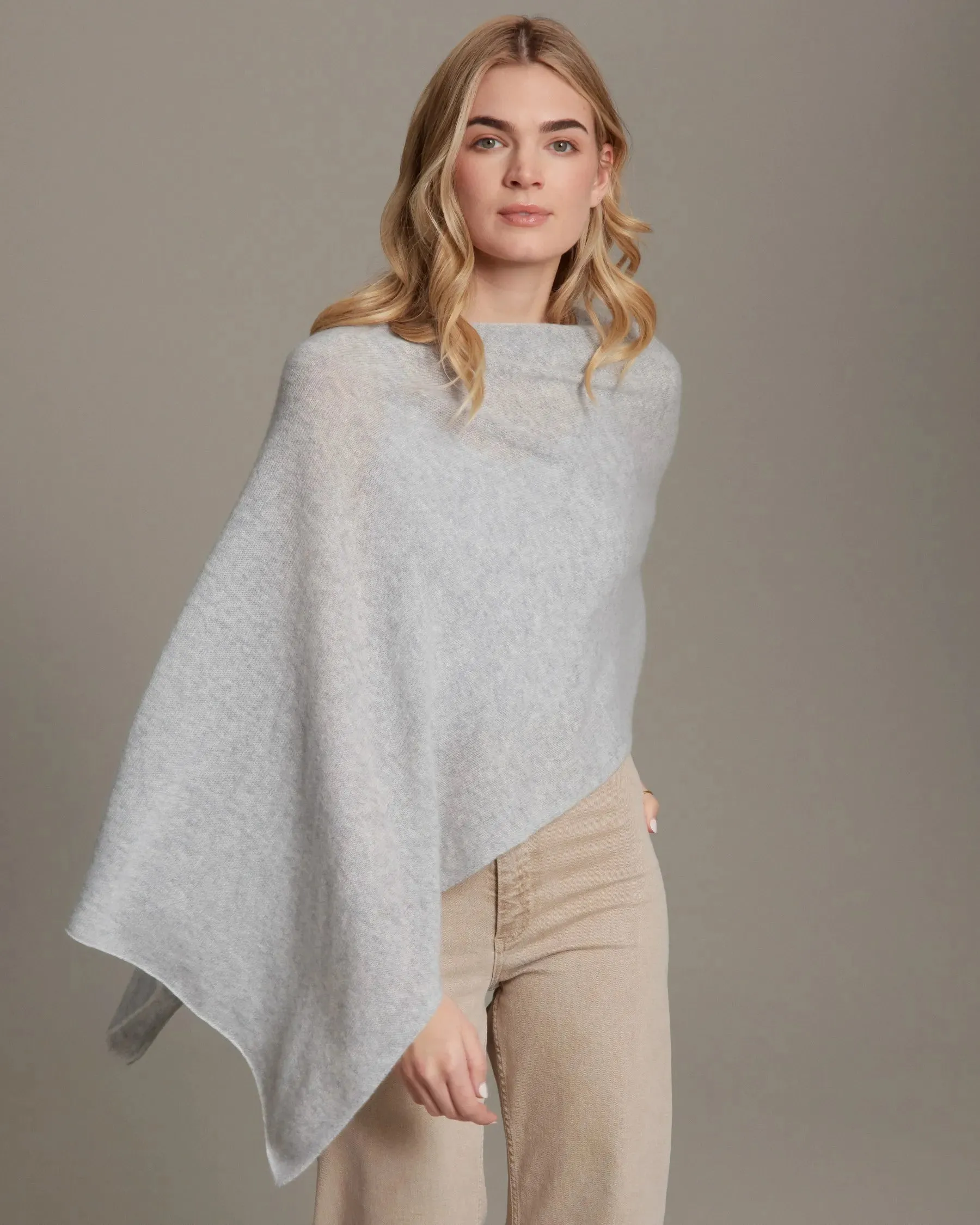 100% Cashmere Dress Topper Poncho