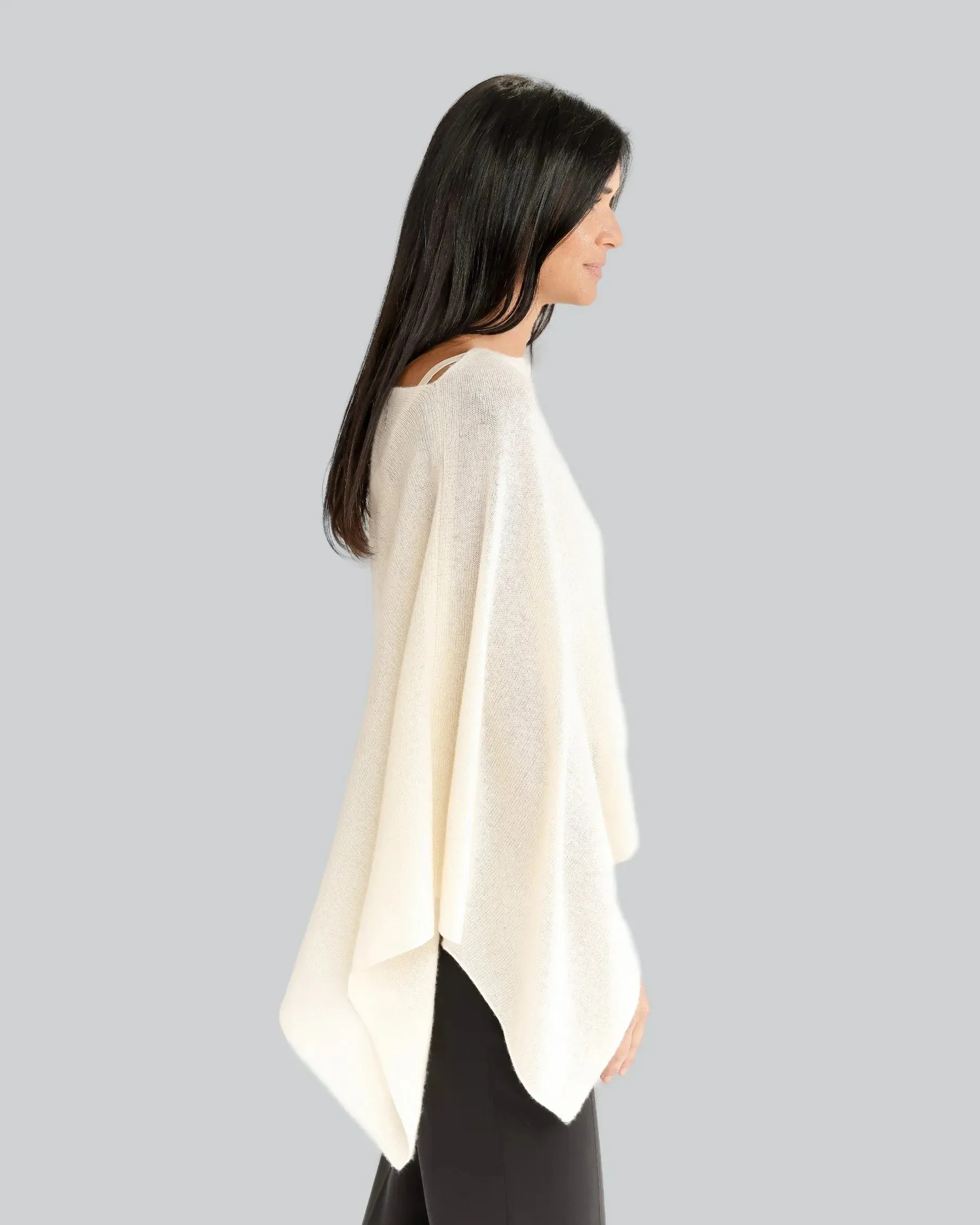 100% Cashmere Dress Topper Poncho