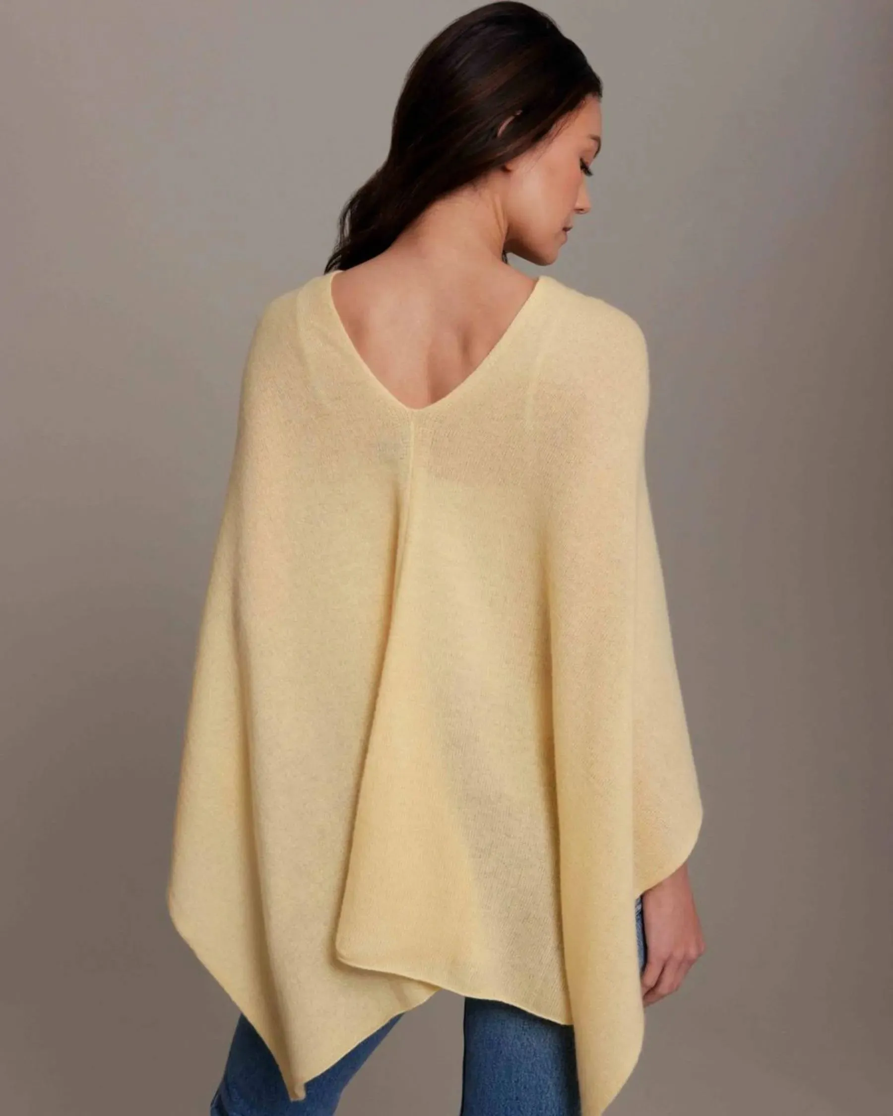 100% Cashmere Dress Topper Poncho