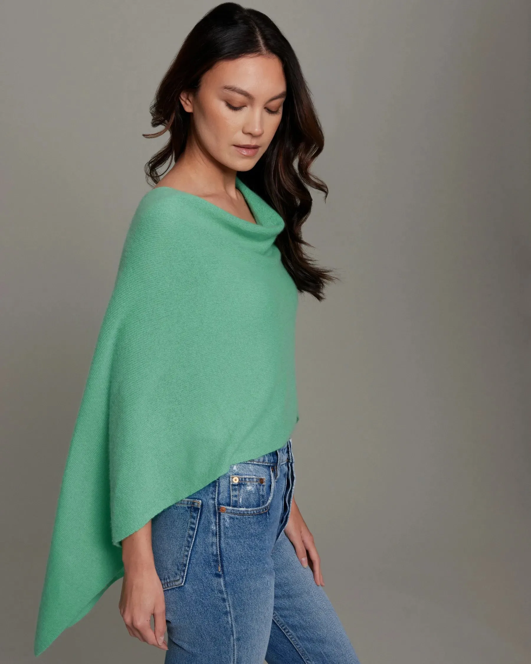 100% Cashmere Dress Topper Poncho
