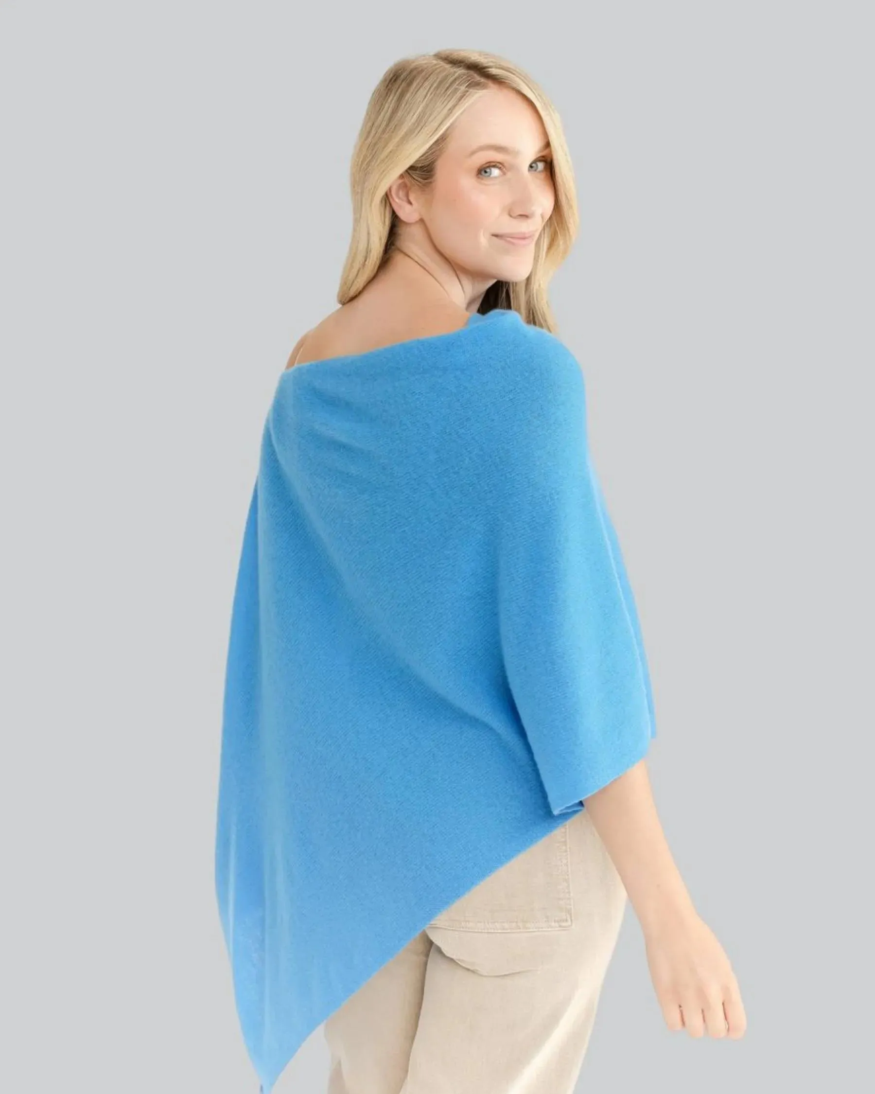 100% Cashmere Dress Topper Poncho