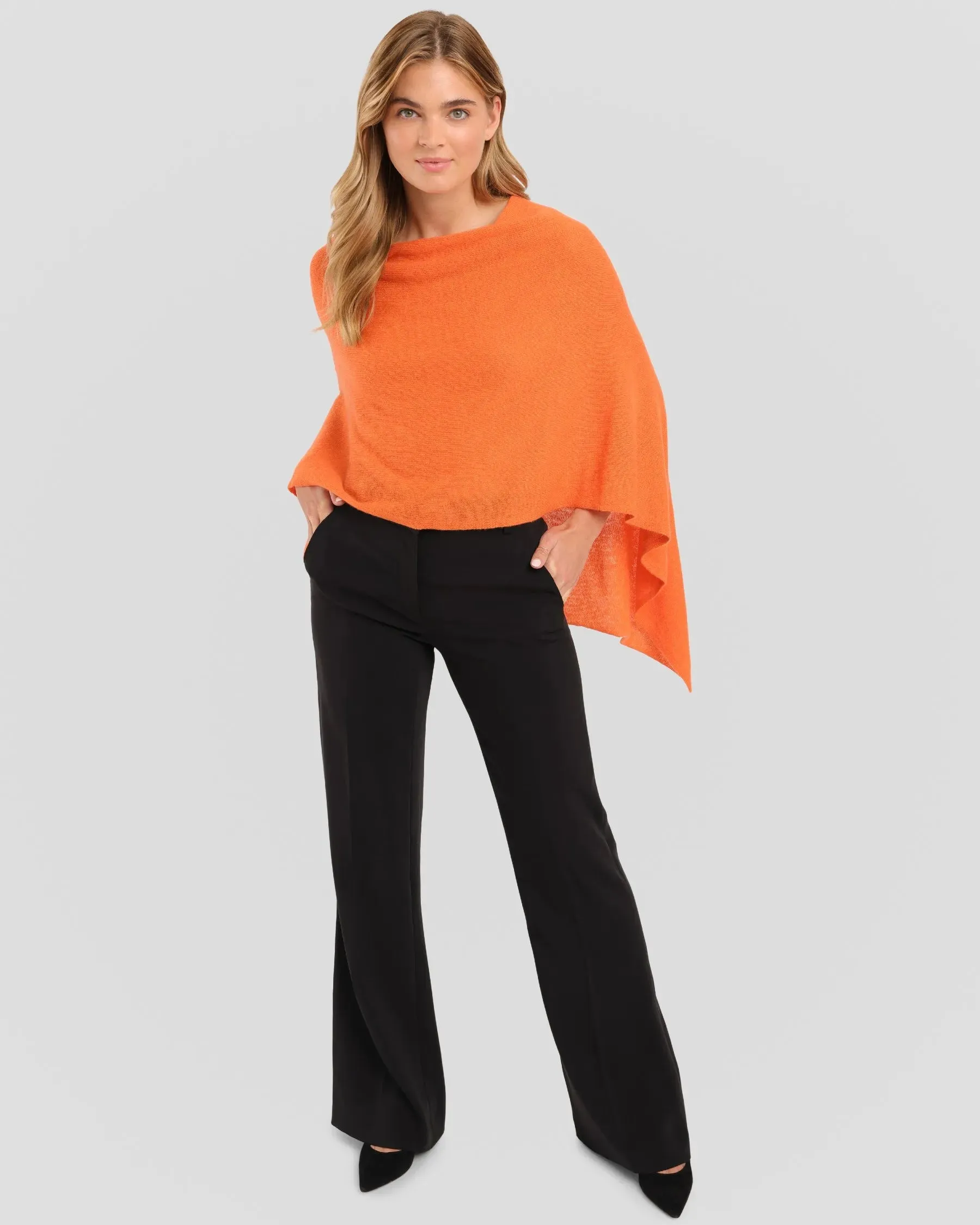 100% Cashmere Dress Topper Poncho