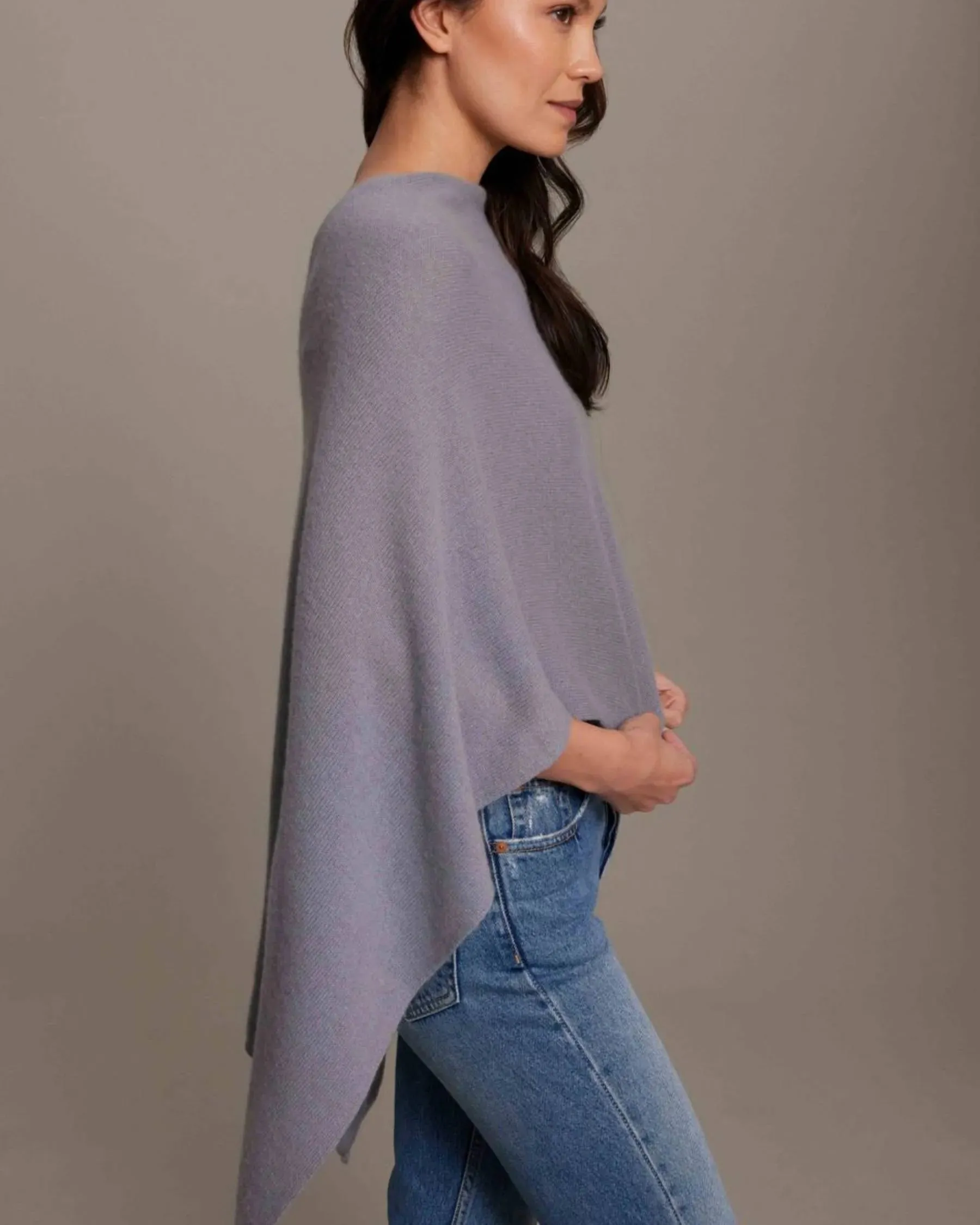 100% Cashmere Dress Topper Poncho
