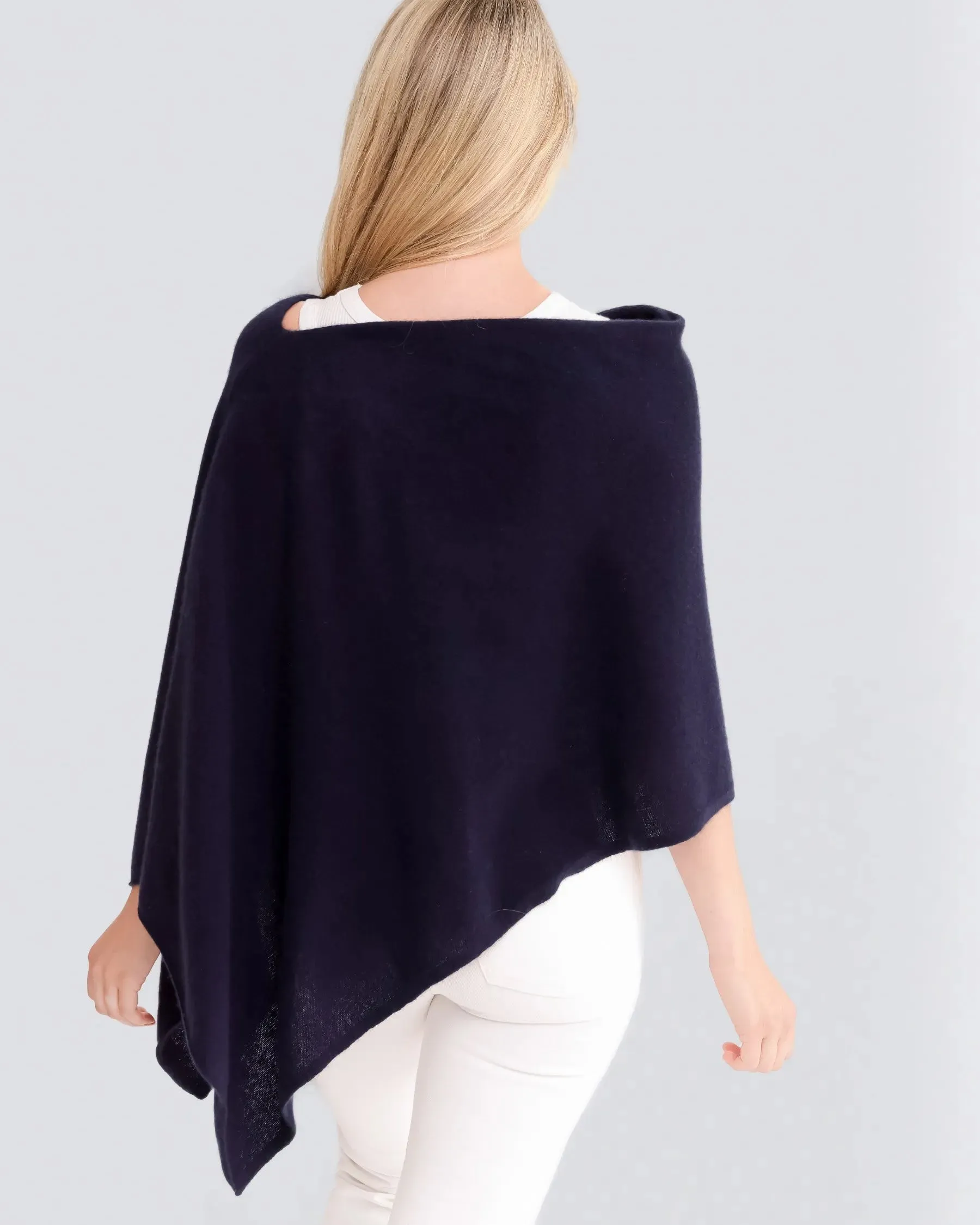 100% Cashmere Dress Topper Poncho