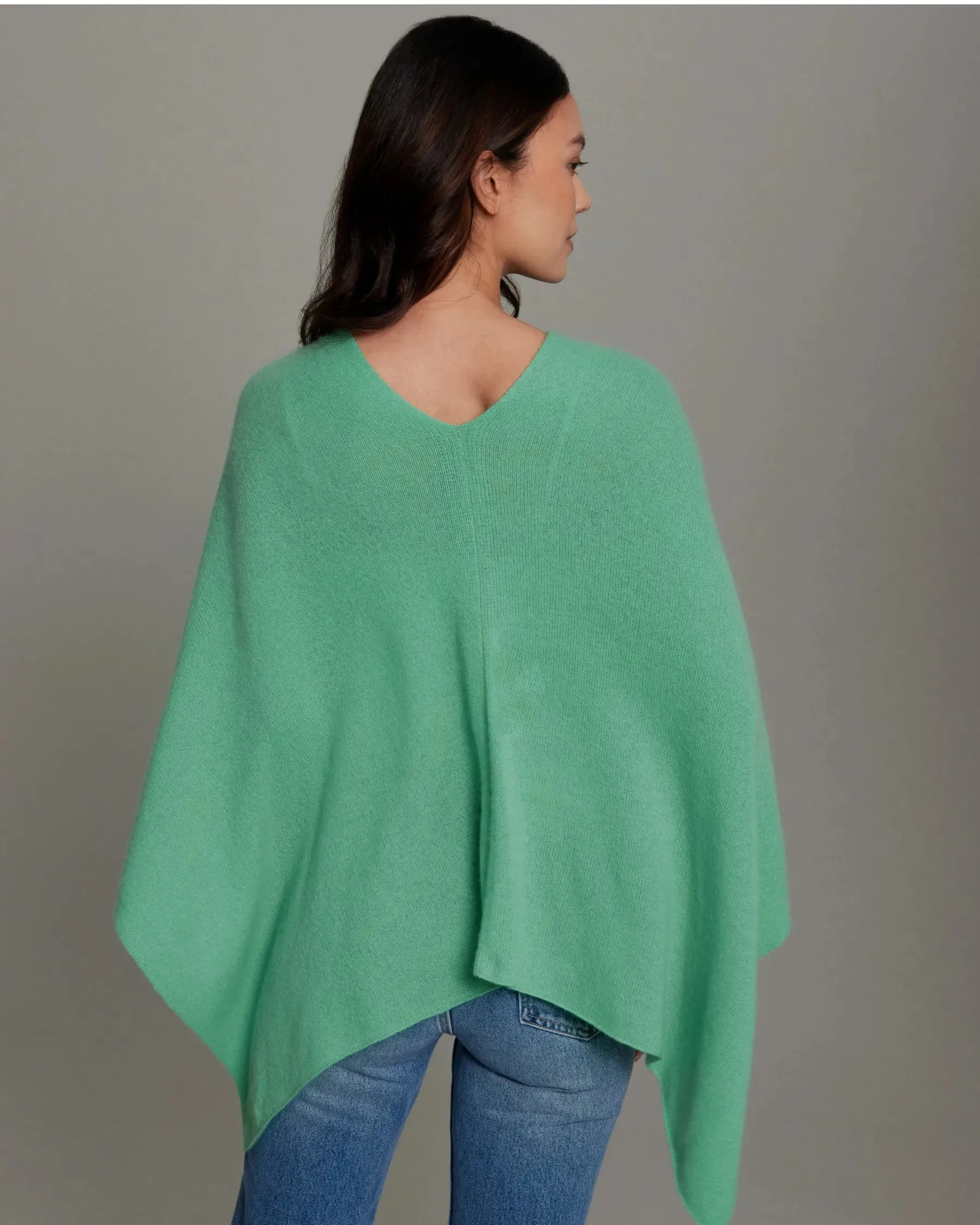 100% Cashmere Dress Topper Poncho