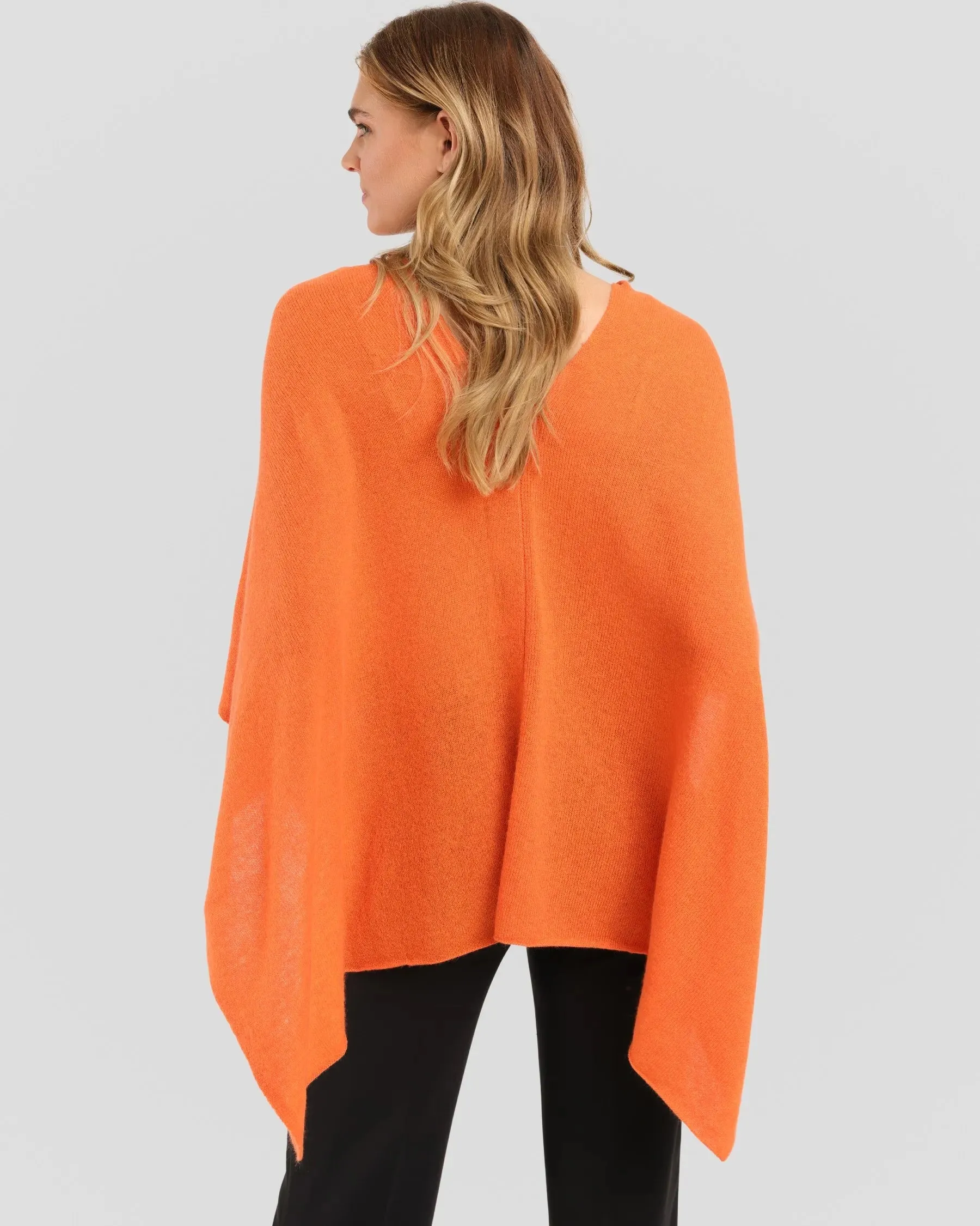 100% Cashmere Dress Topper Poncho